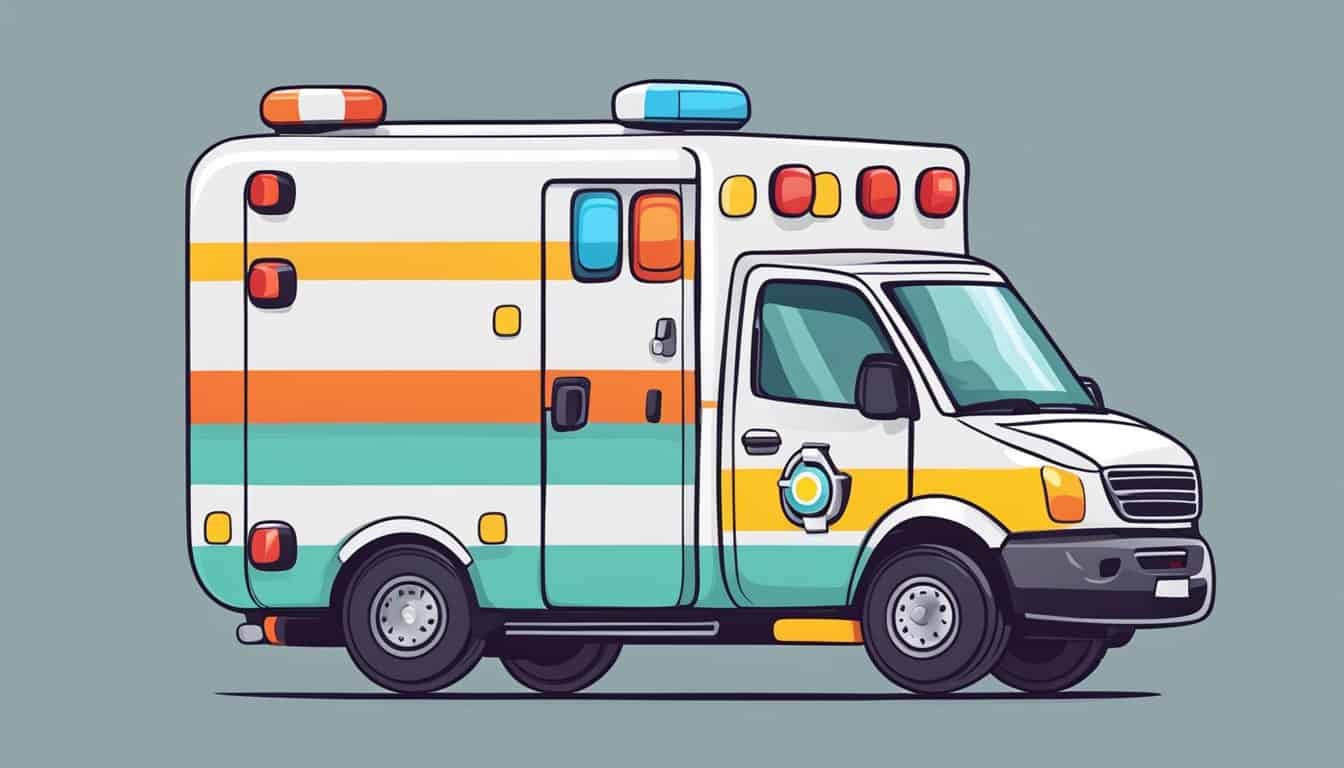 a playful ambulance