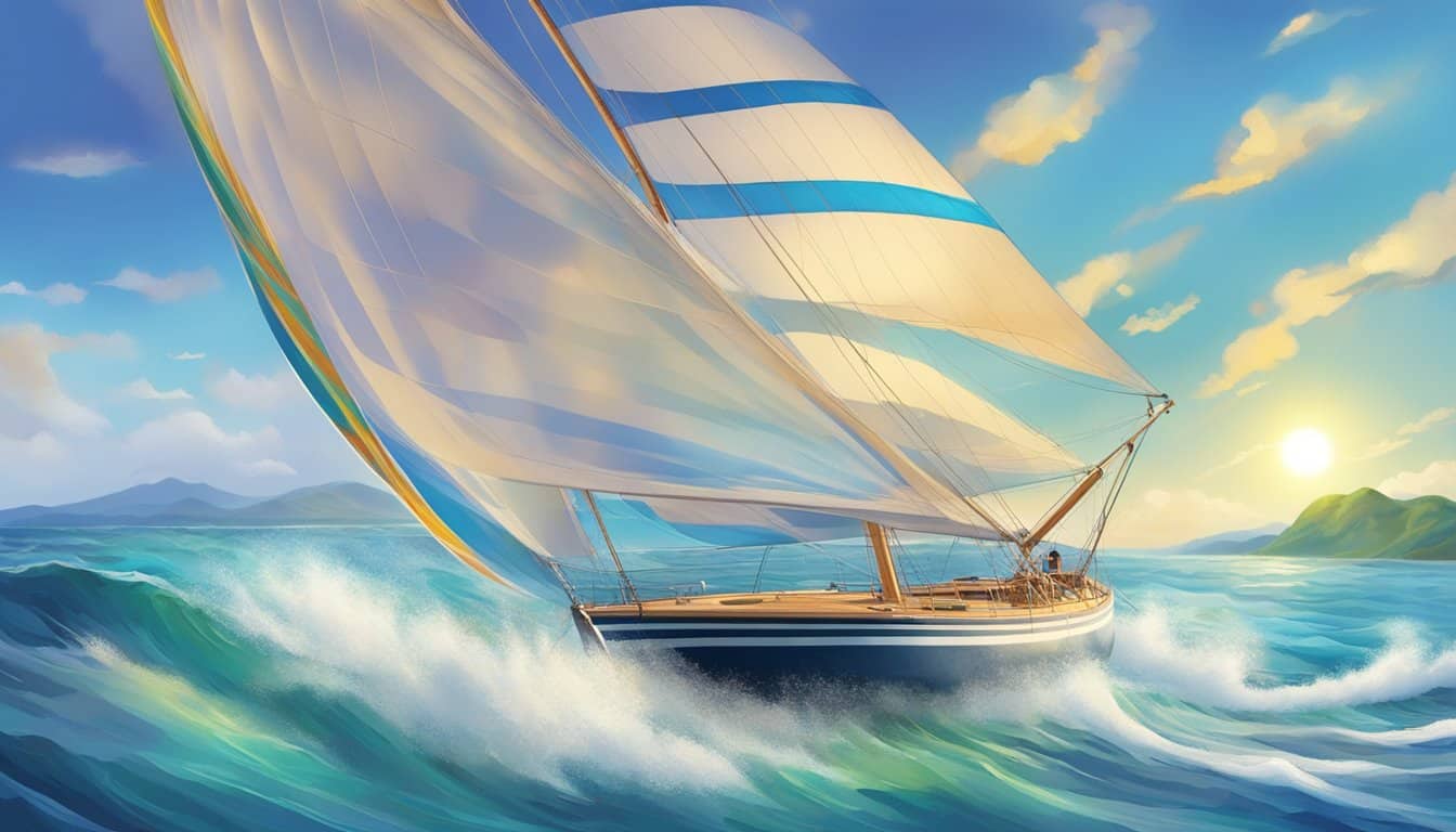 a playful sailboat