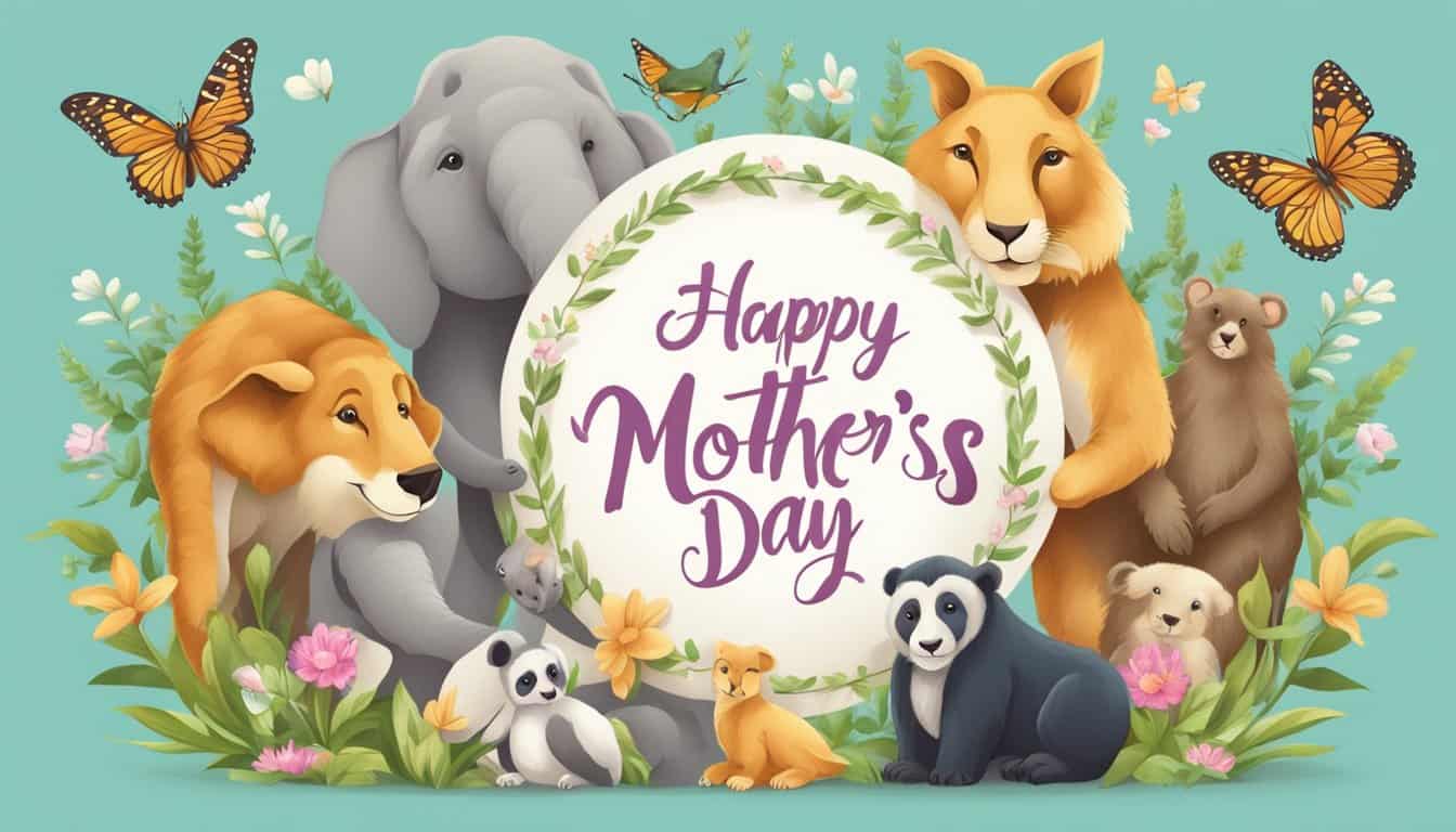 Circle of Animals Happy Mother's Day