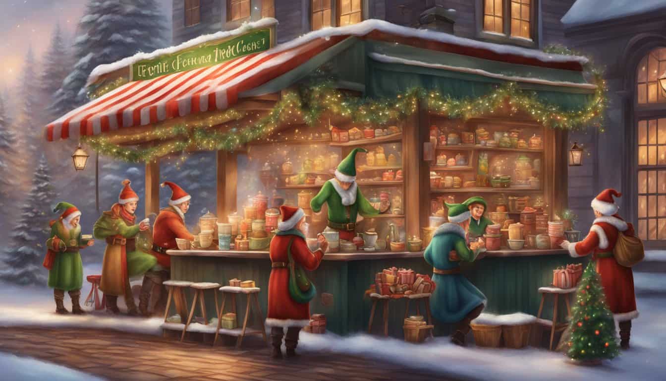 Hot Cocoa Stand Run by Elves