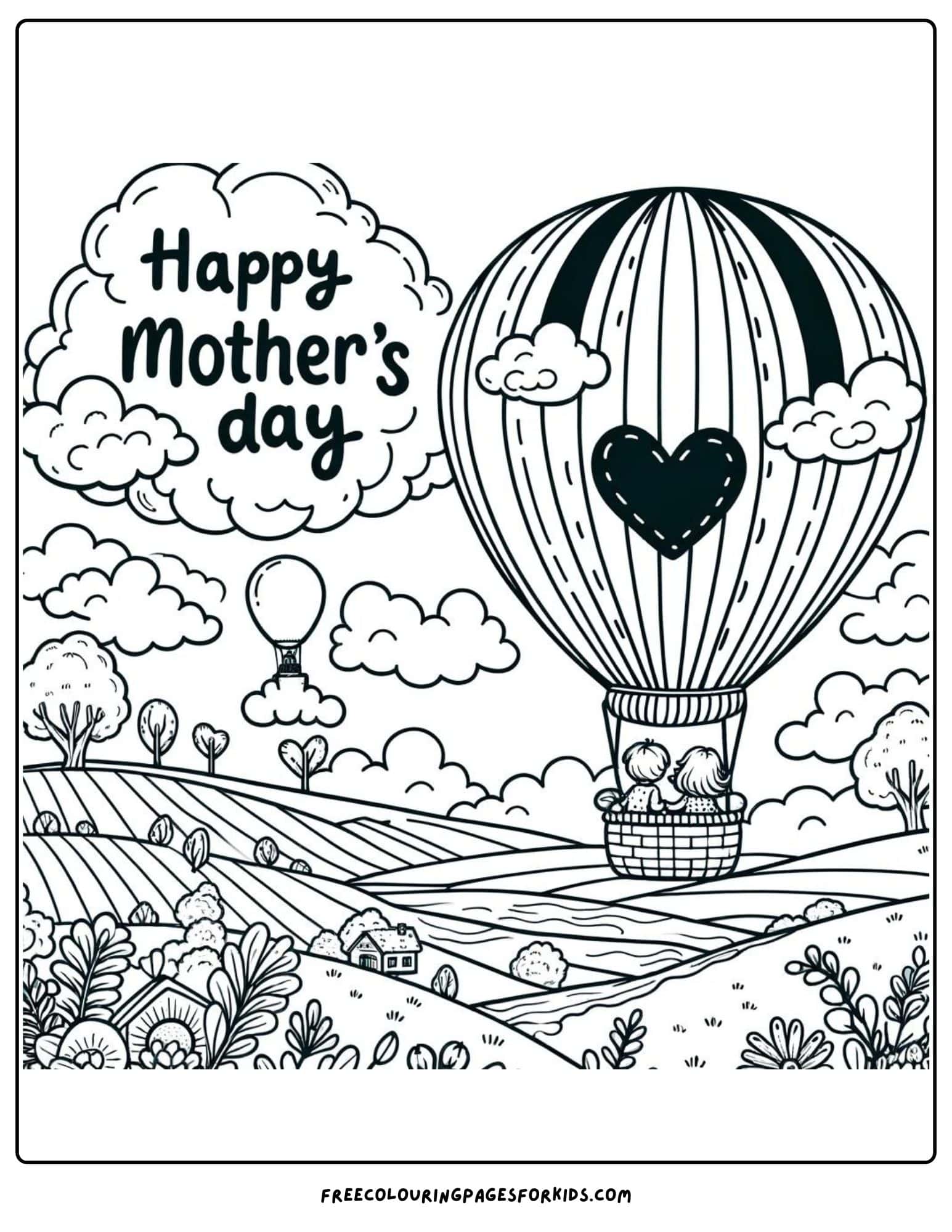 Mother's Day hot air balloon ride