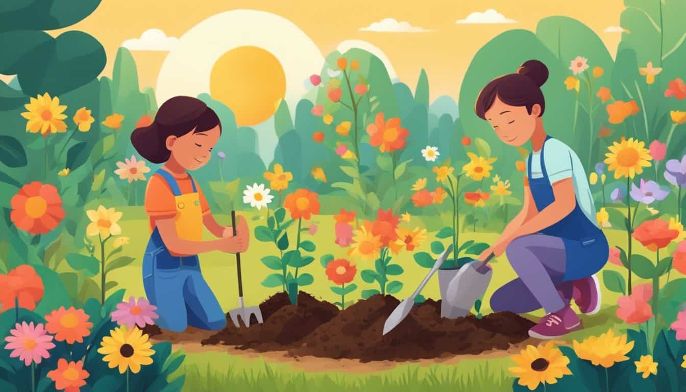 Planting Flowers with Mom