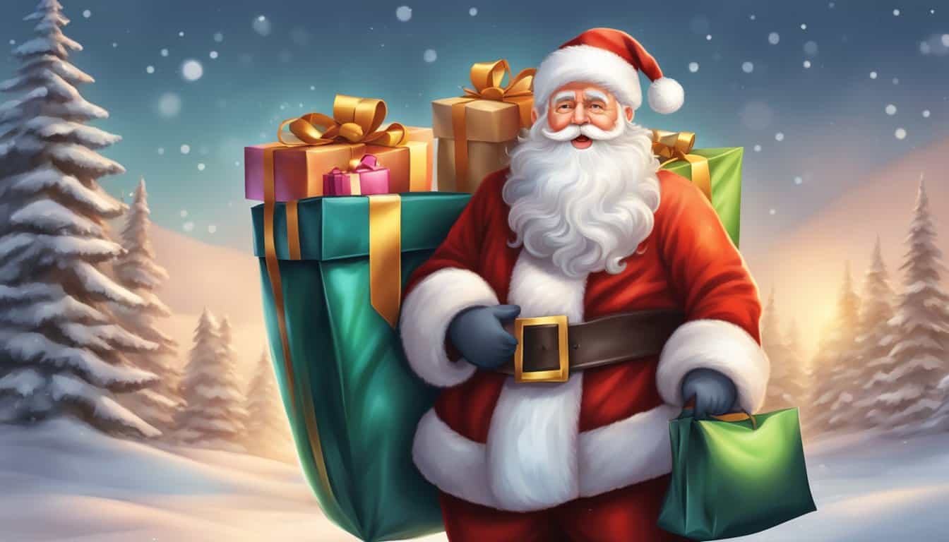 Santa Claus with Bag of Gifts