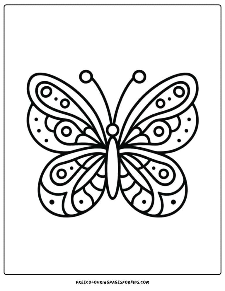 50 Butterfly Coloring Pages