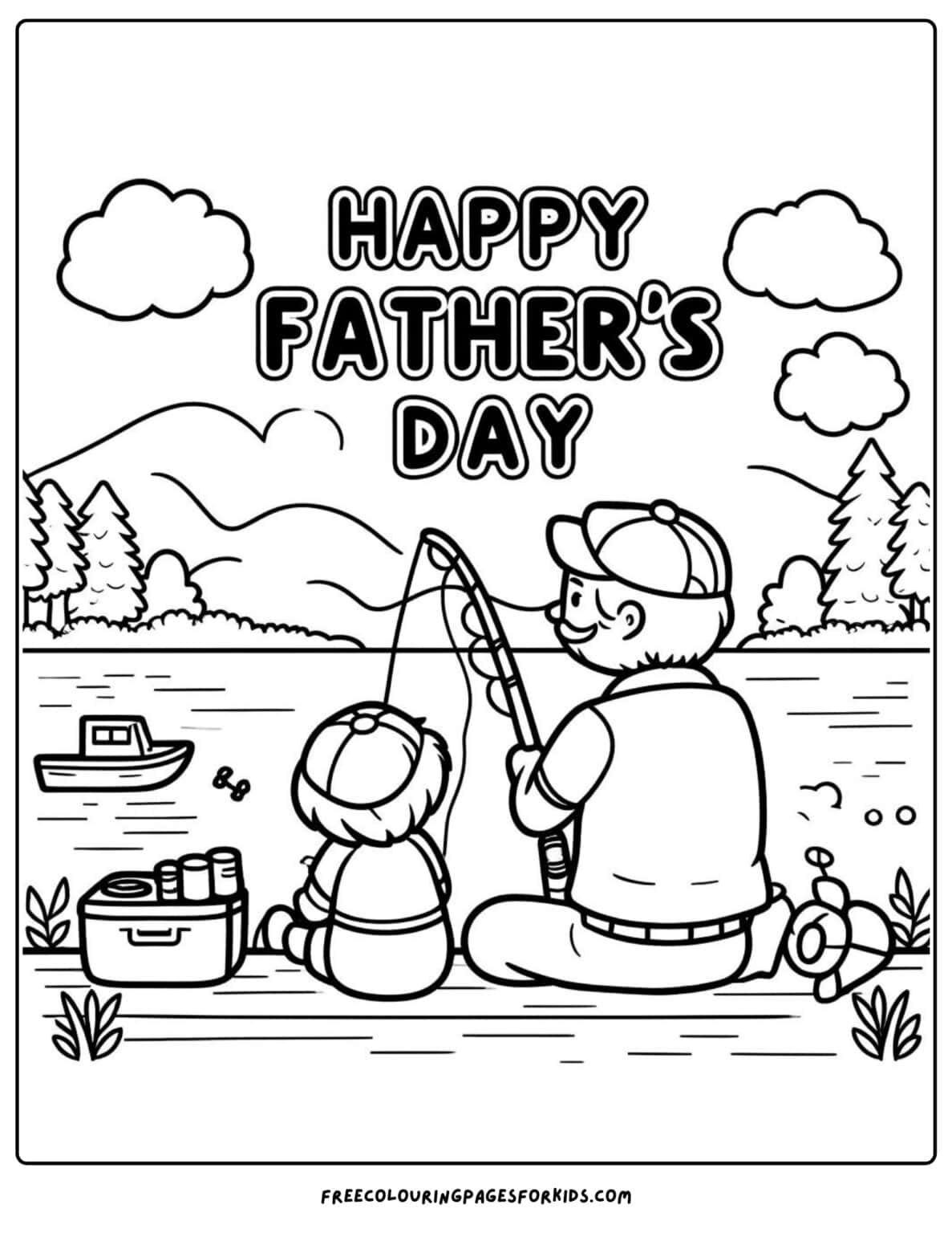 44 Father's Day Coloring Pages