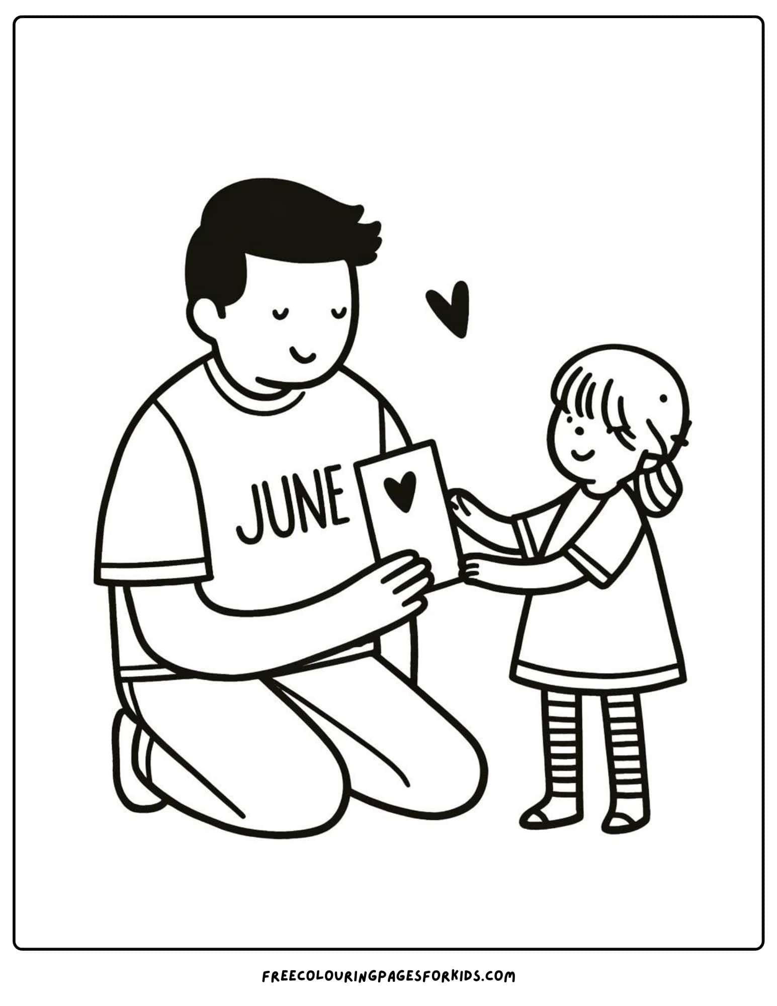 june fathers day coloring page