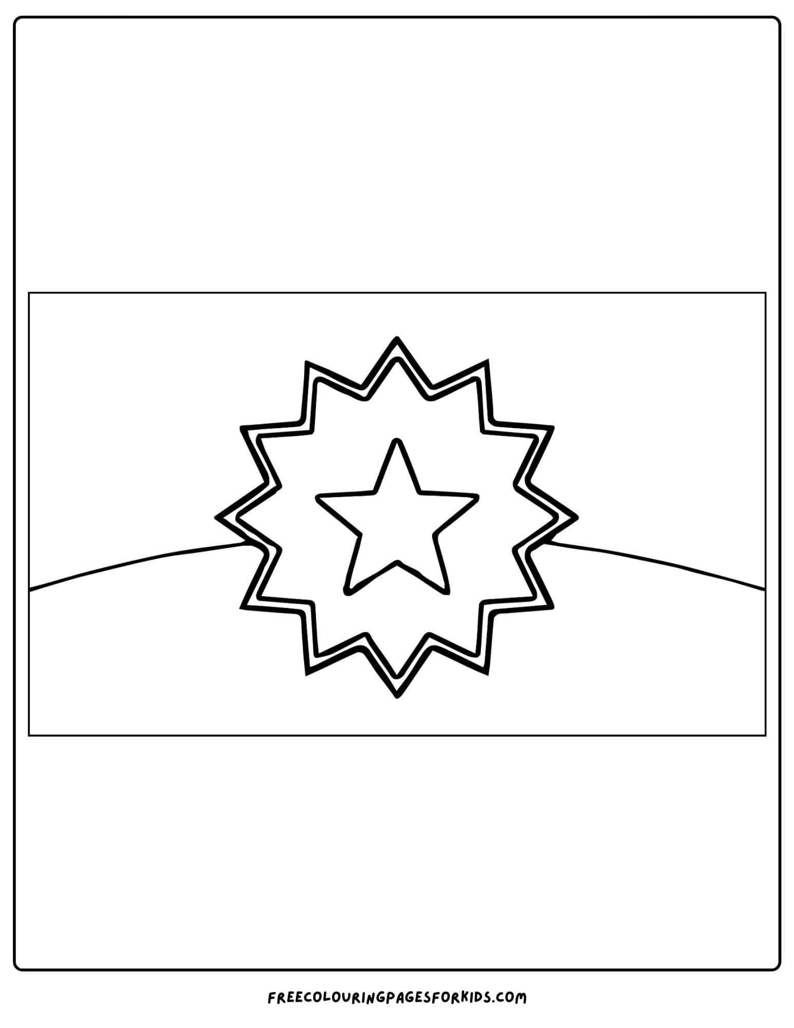 juneteenth flag coloring page