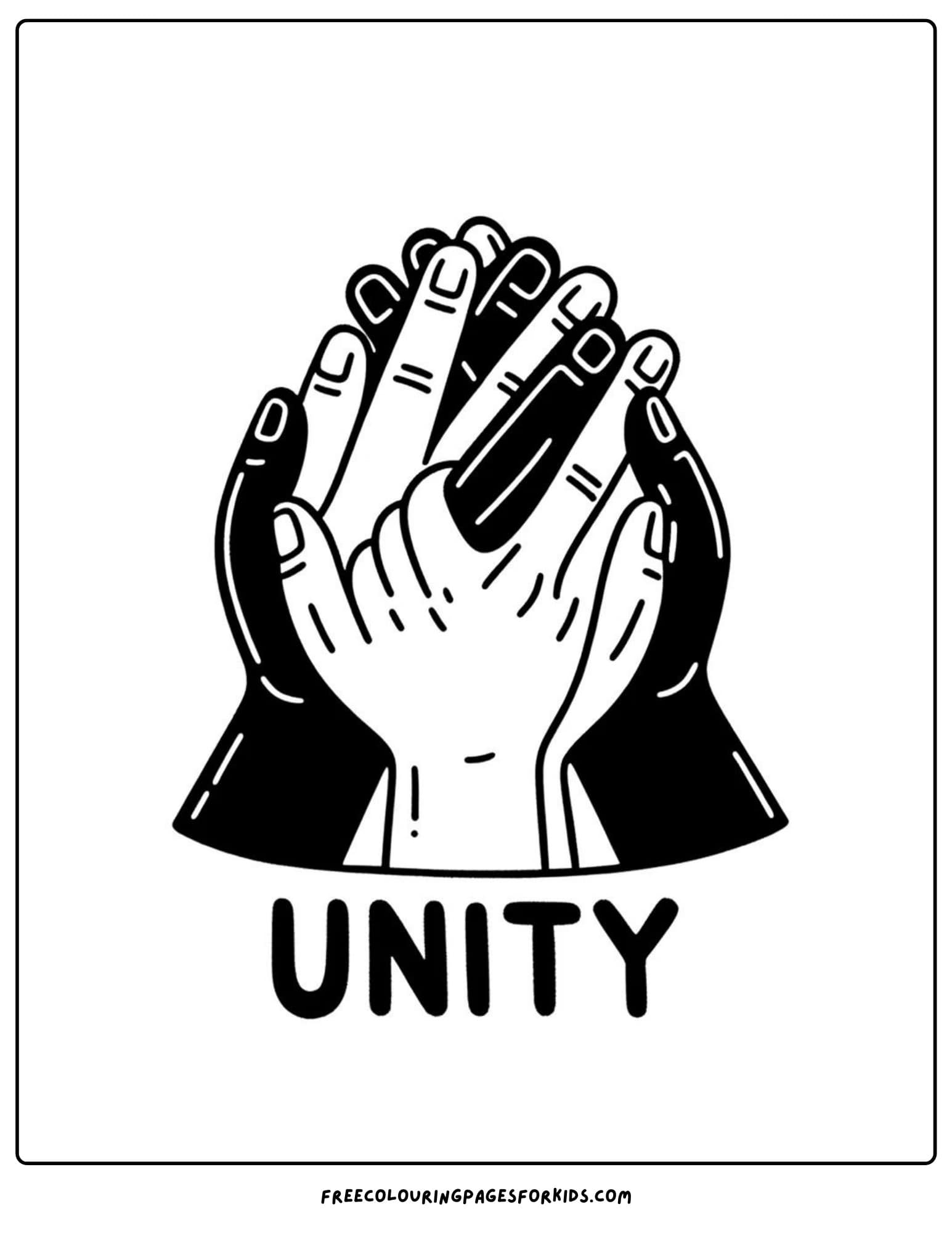 juneteenth unity coloring page