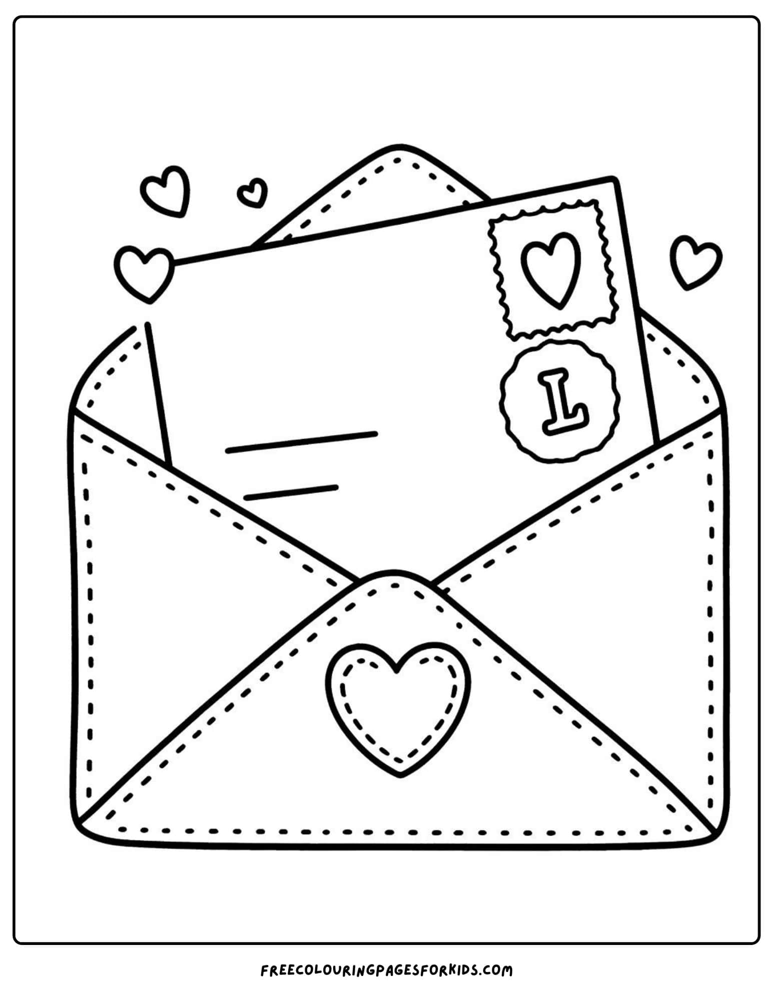 letter L for letter coloring page