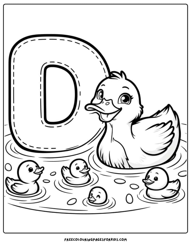 13 Letter D Coloring Pages - Coloring For Kids