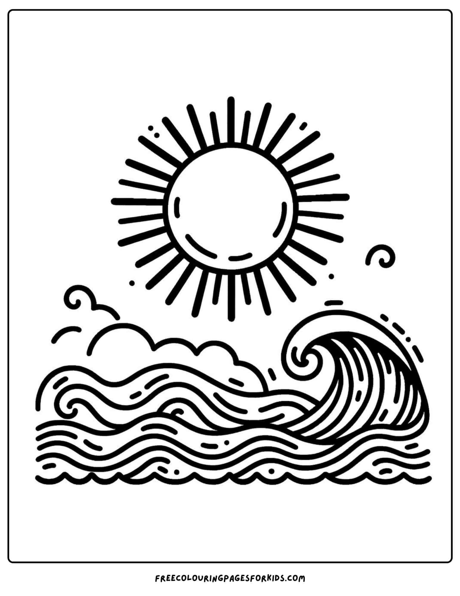 letter 0 for ocean coloring page