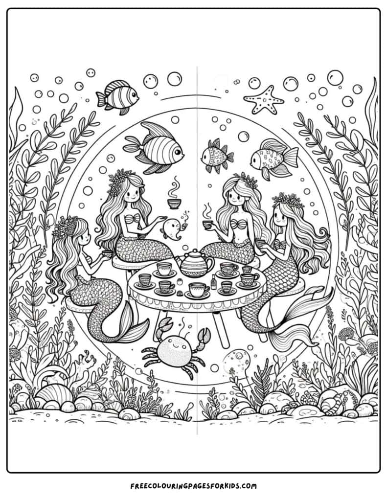 44 Mermaid Coloring Pages