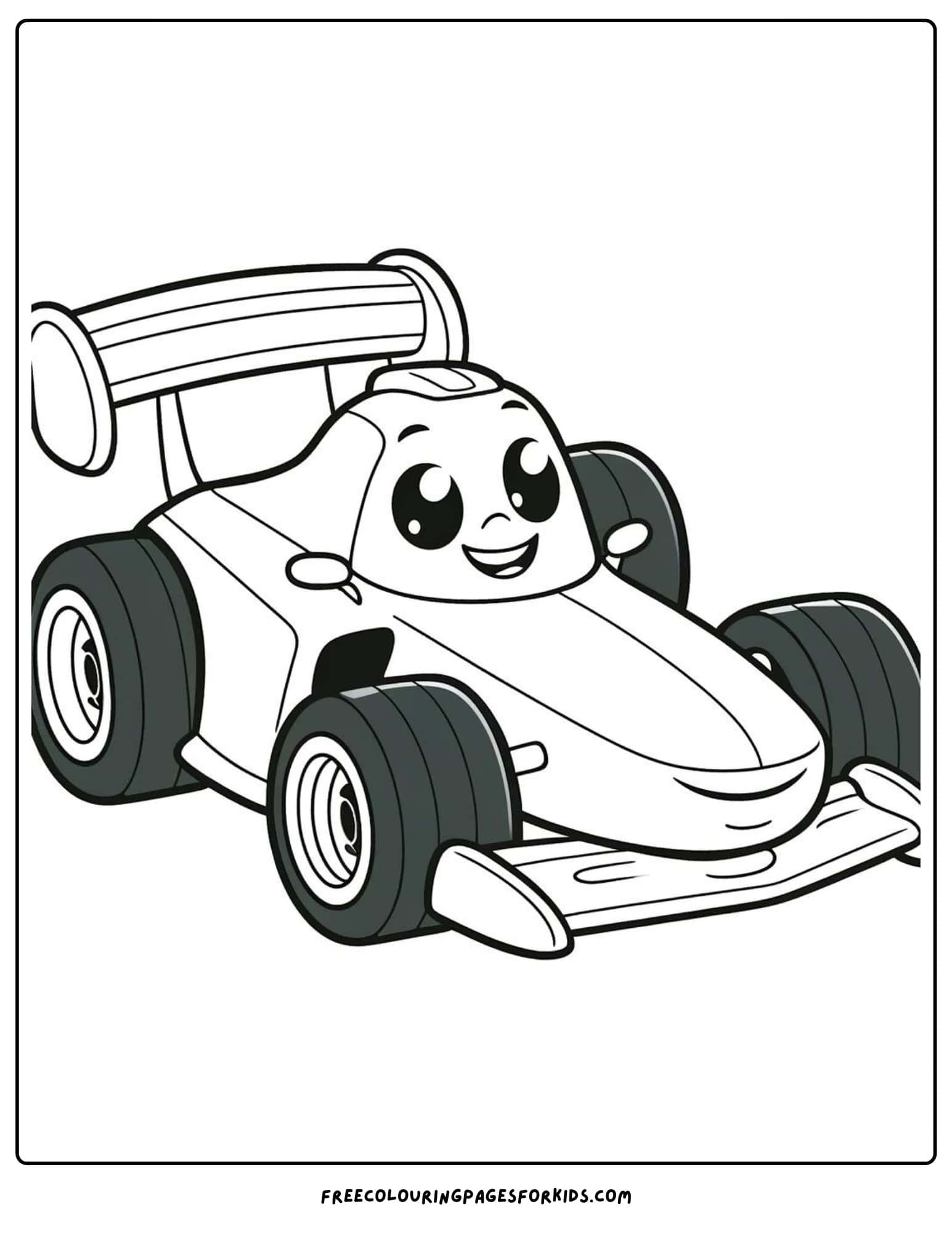 Rapid Racer Race Car Coloring Page