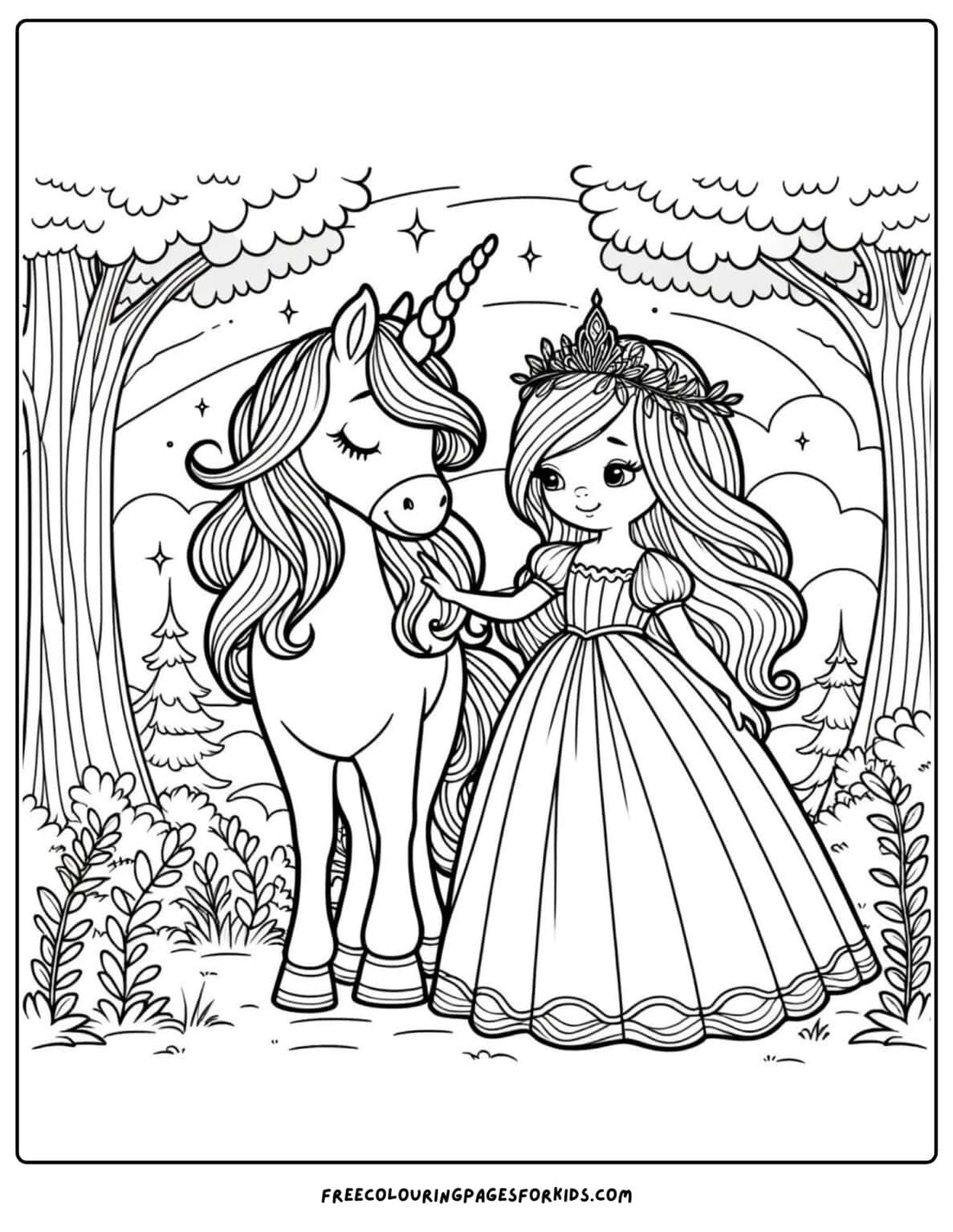 27 Princess Coloring Pages For Kids - Coloring For Kids