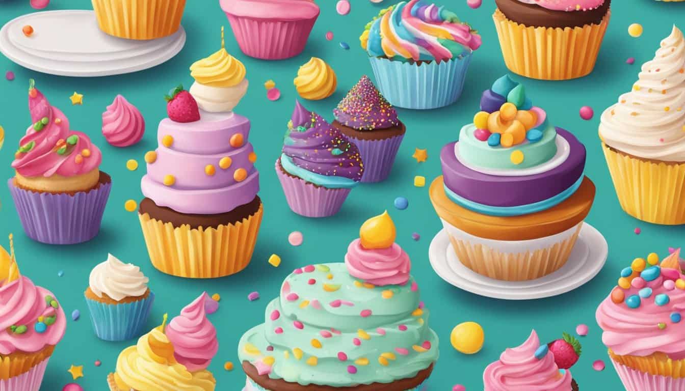 Cake and Cupcake Coloring Pages for Kids