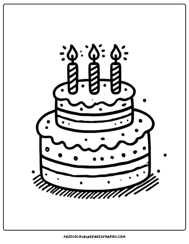 21 Cake Coloring Pages - Coloring For Kids