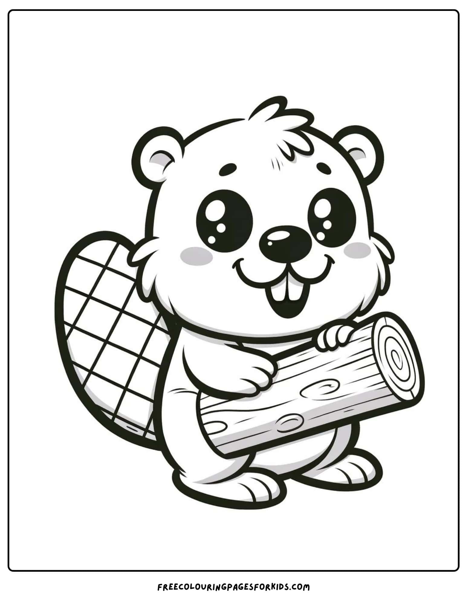 canada beaver coloring page