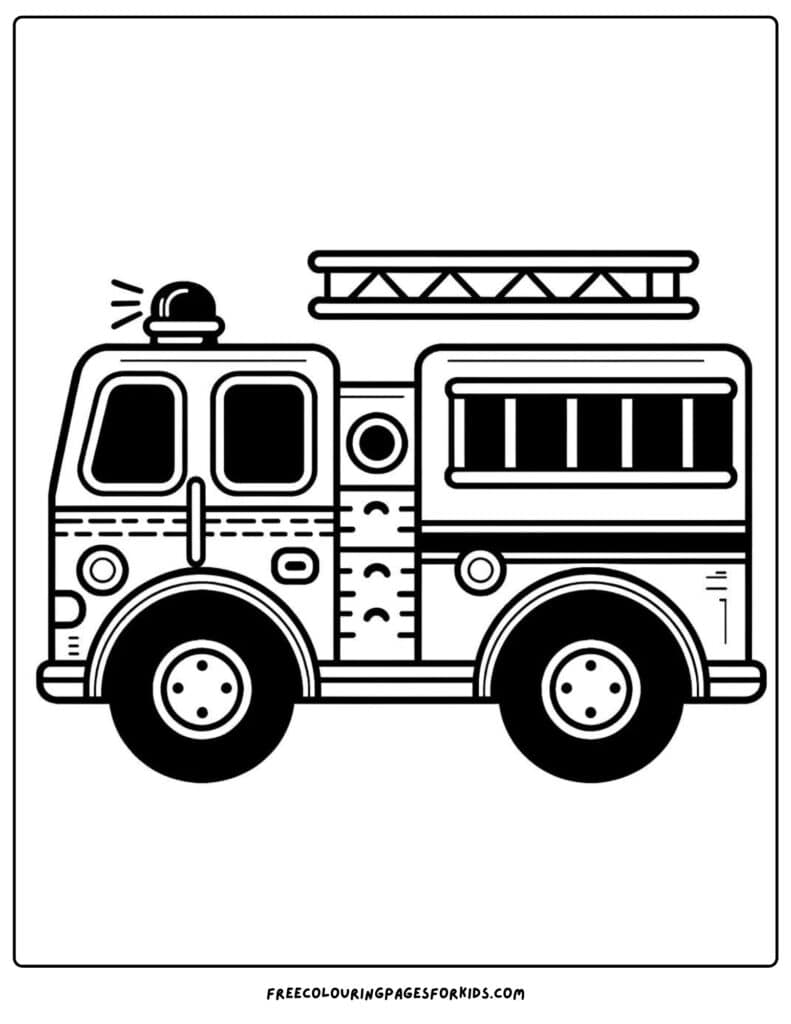 18 Fire Truck Coloring Pages - Coloring For Kids