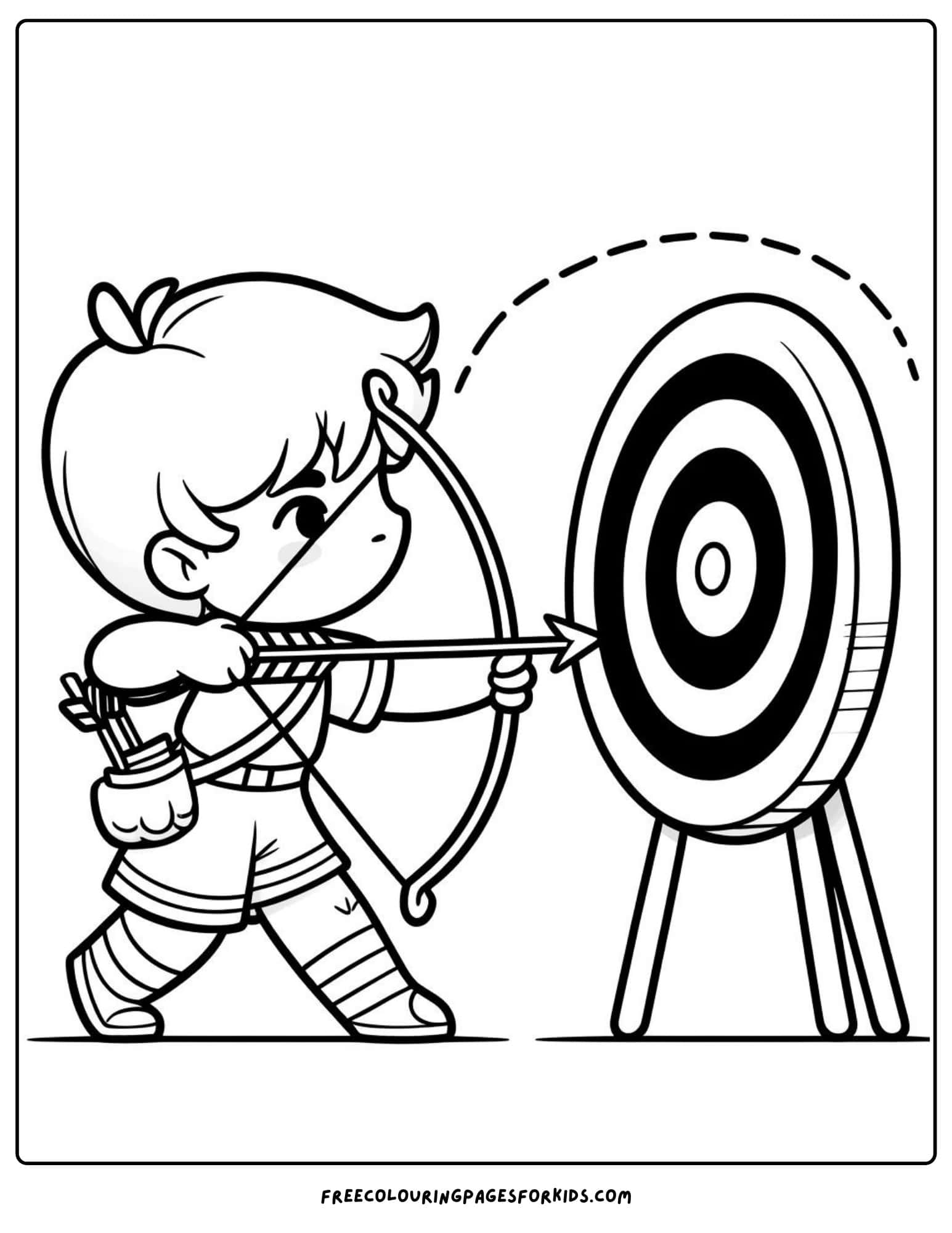 olympics archery coloring page