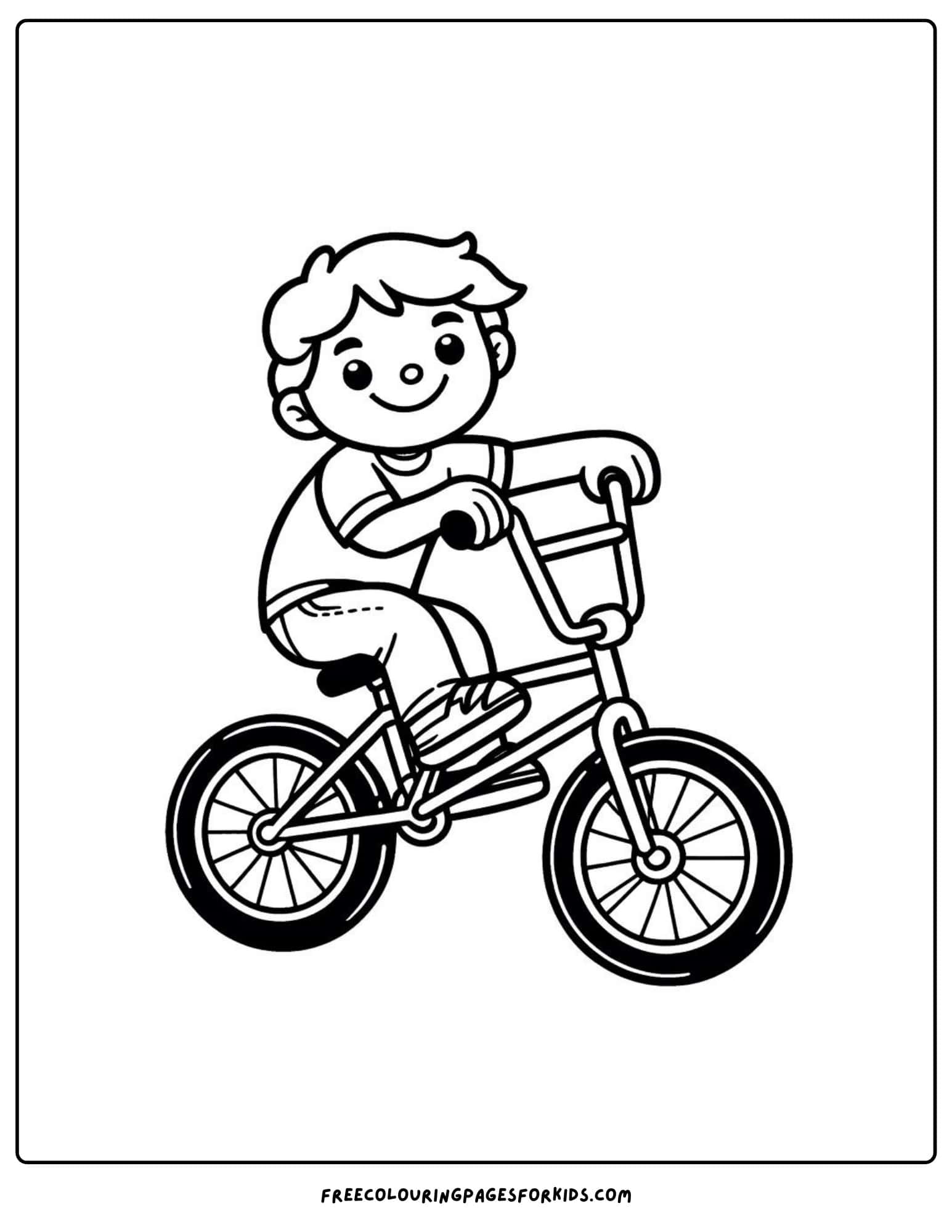 olympics bmx coloring page