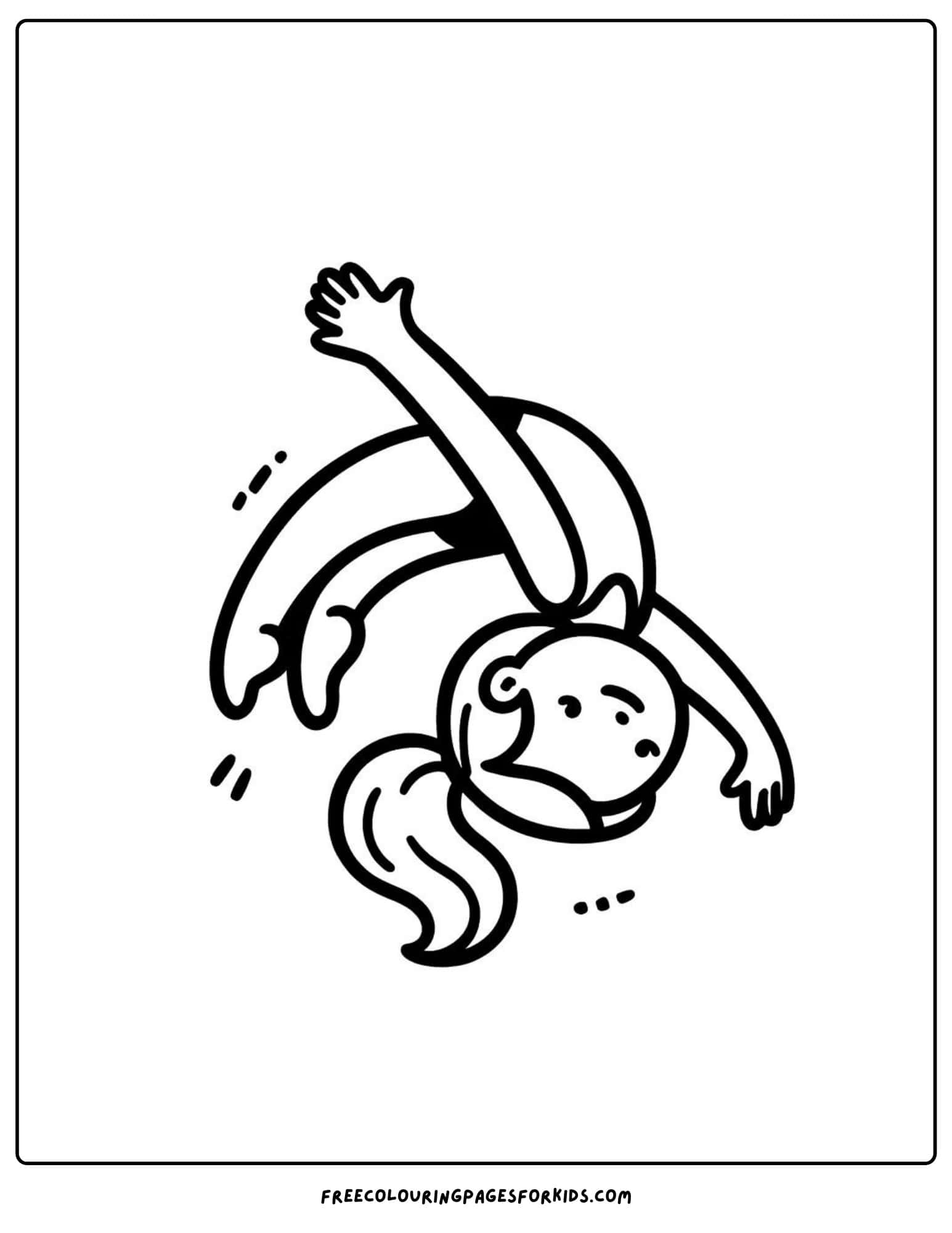 olympics gymnastics coloring page