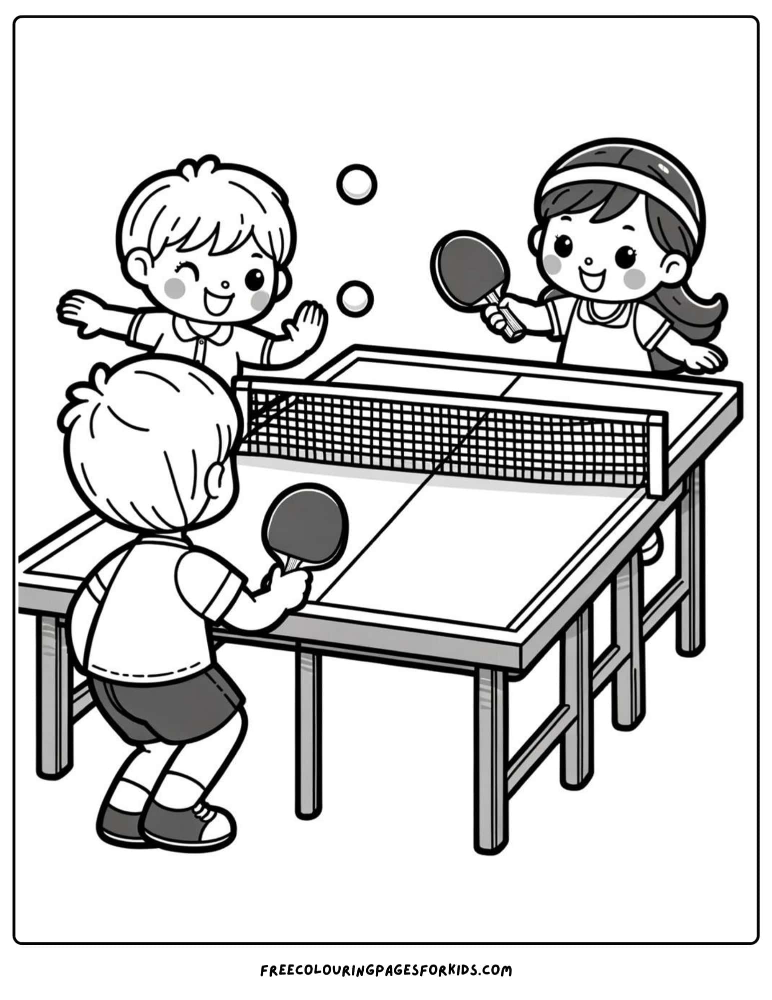 olympics table tennis coloring page