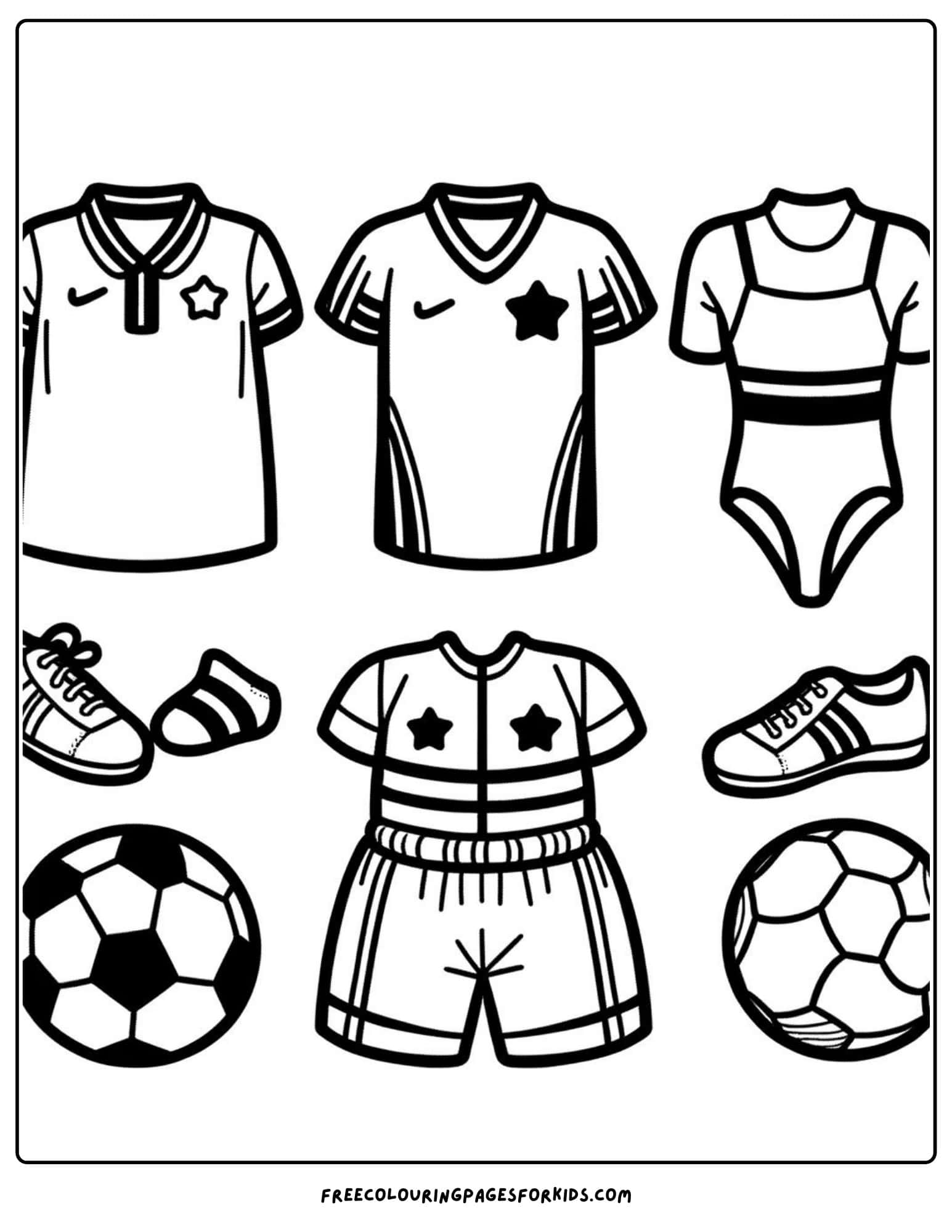 olympics uniforms coloring page