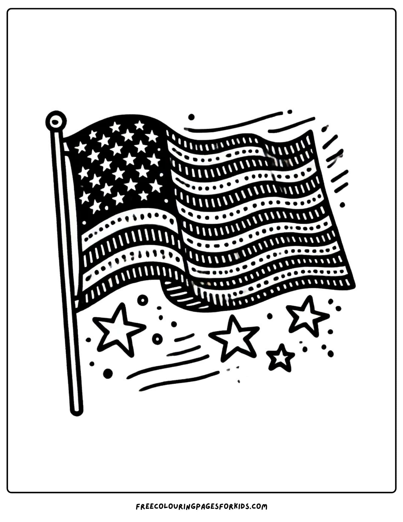 purple heart day american flag coloring page