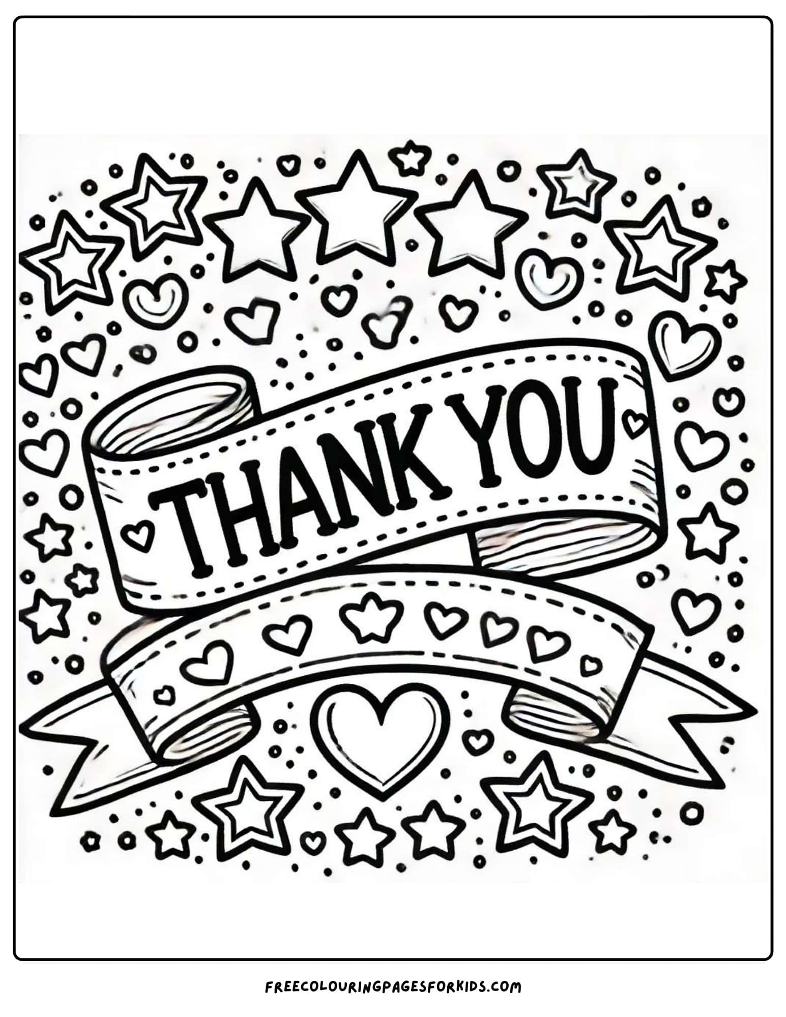 purple heart day thank you coloring page