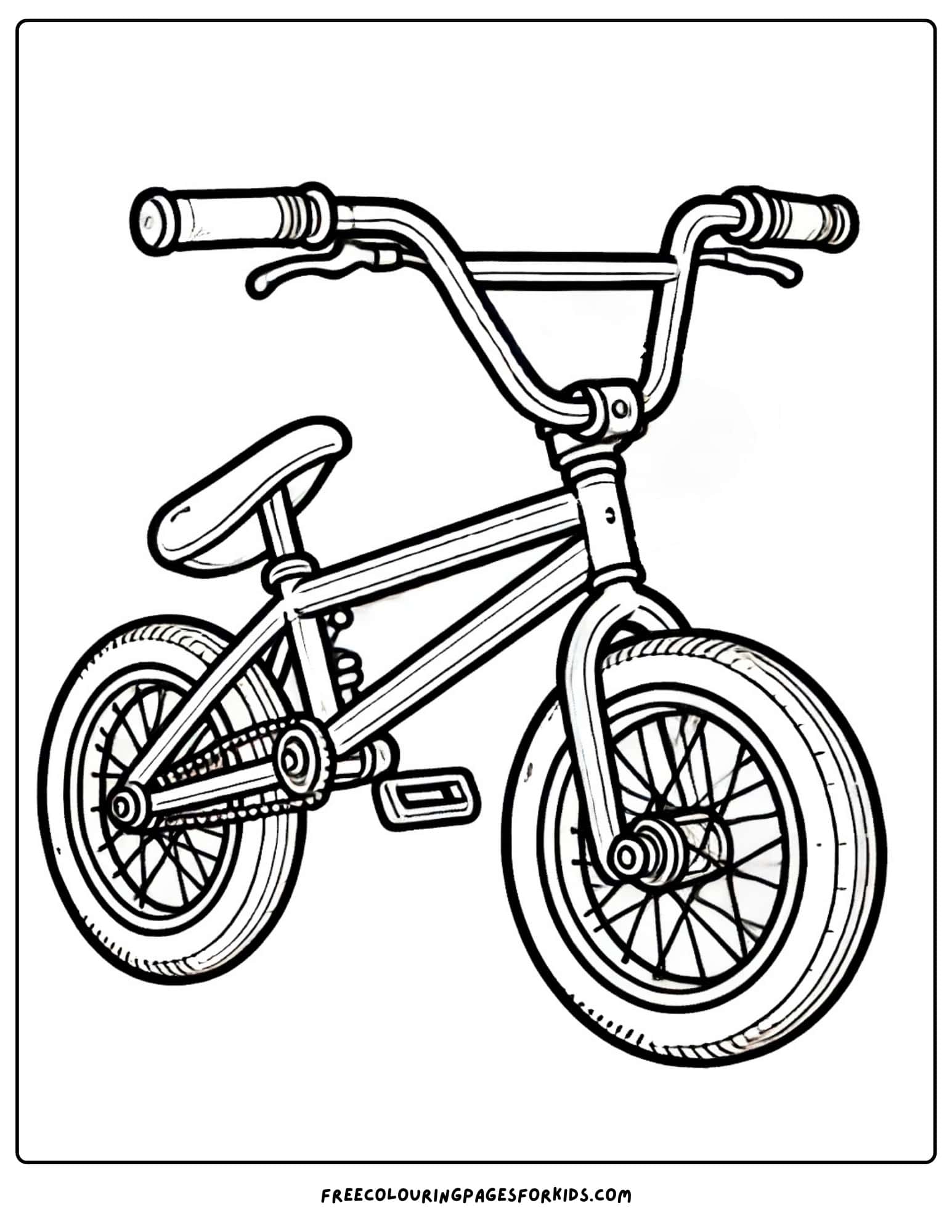 bmx bike xxxx coloring page