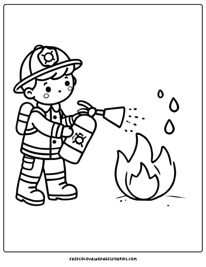 13 Firefighter Coloring Pages - Coloring For Kids