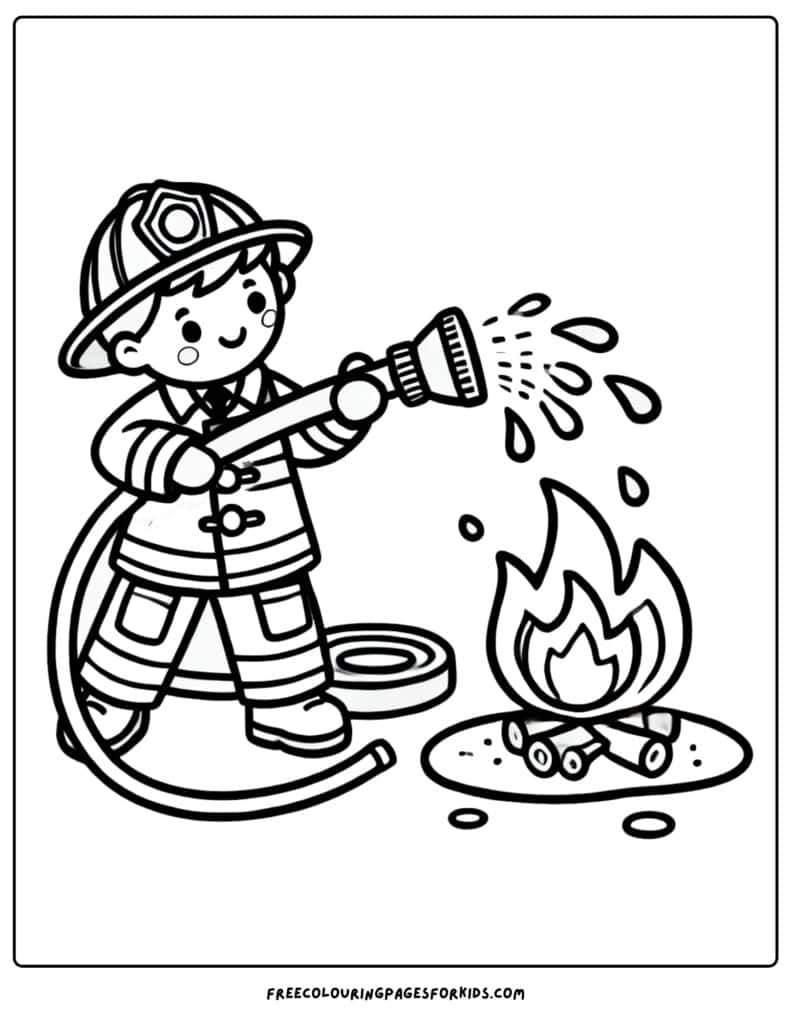 13 Firefighter Coloring Pages - Coloring For Kids