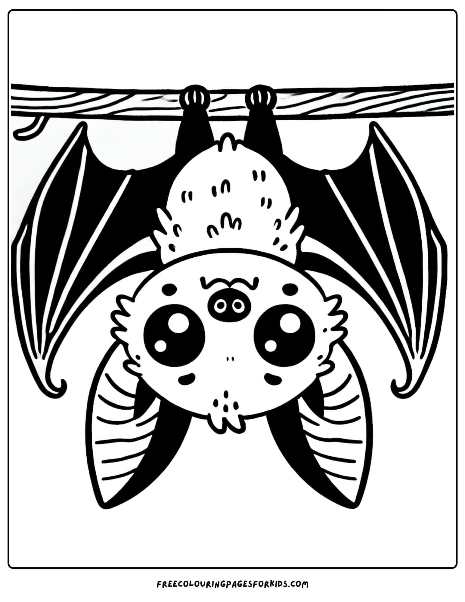 halloween bat coloring page