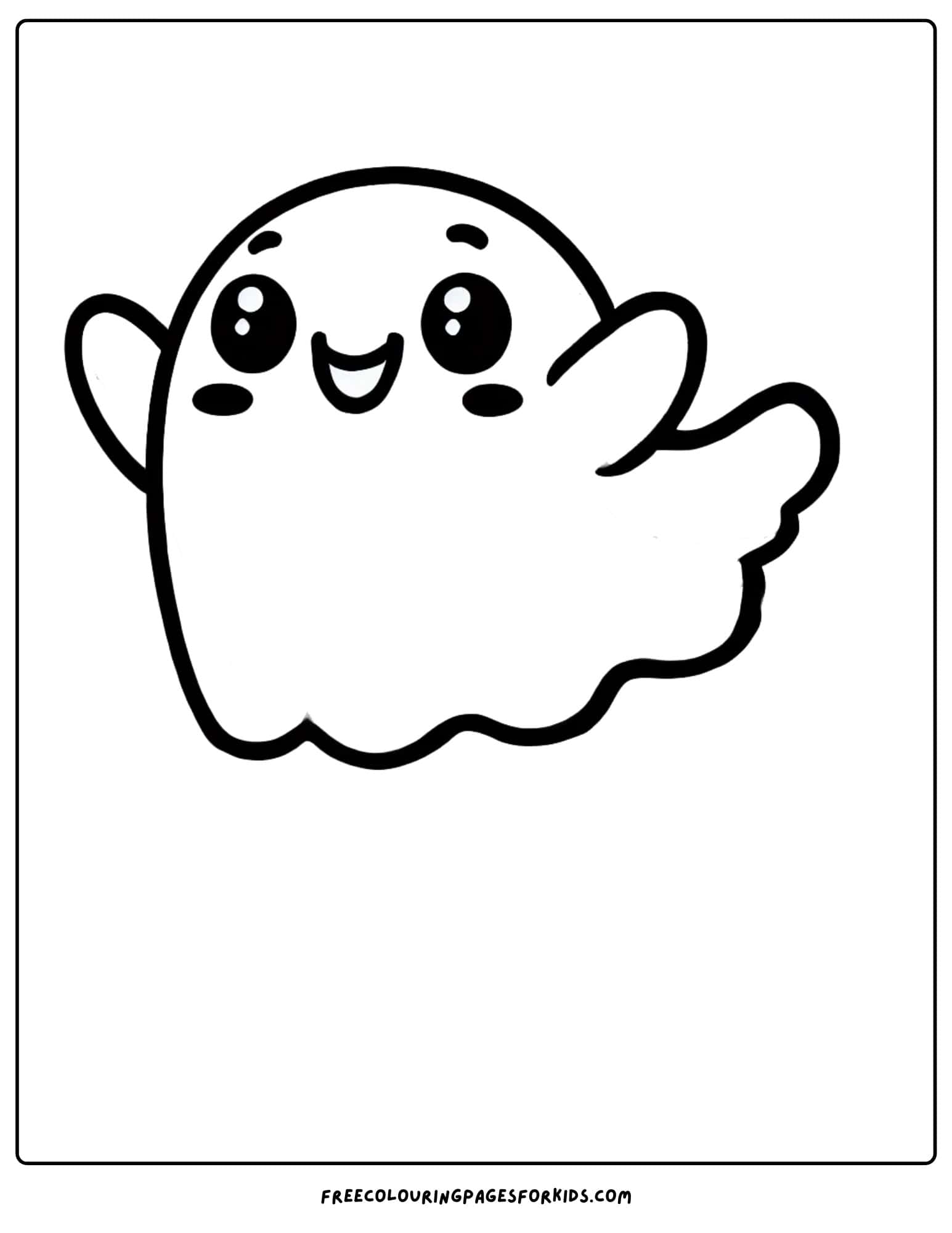 halloween ghost coloring page