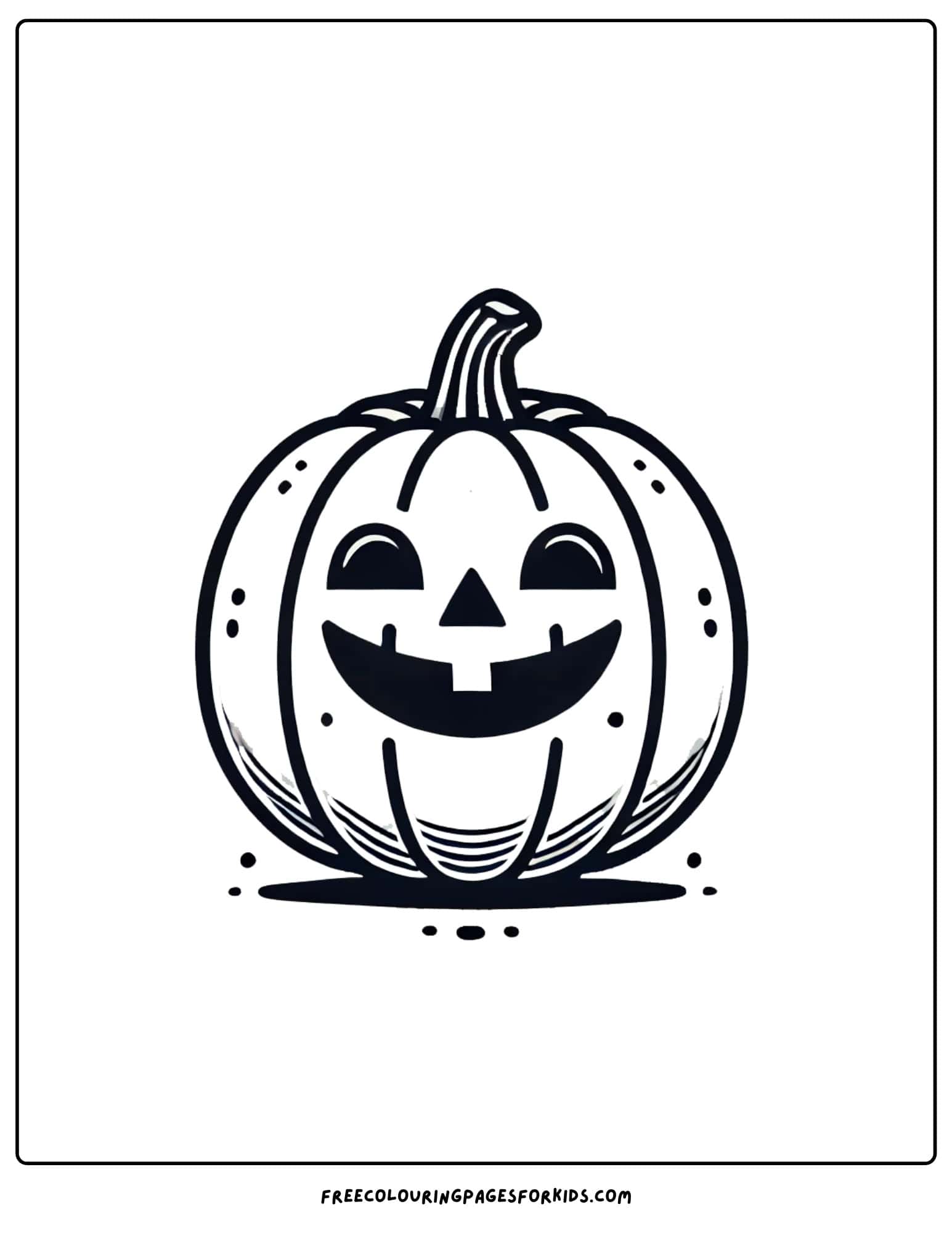 halloween jack o lantern coloring page