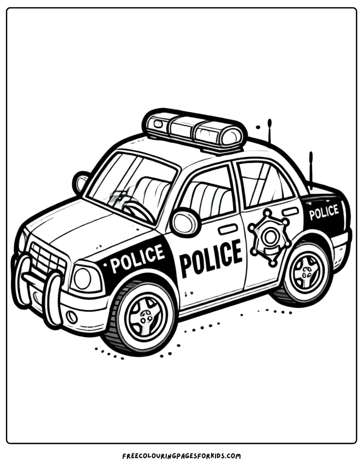 13 Police Cars Coloring Pages Coloring For Kids