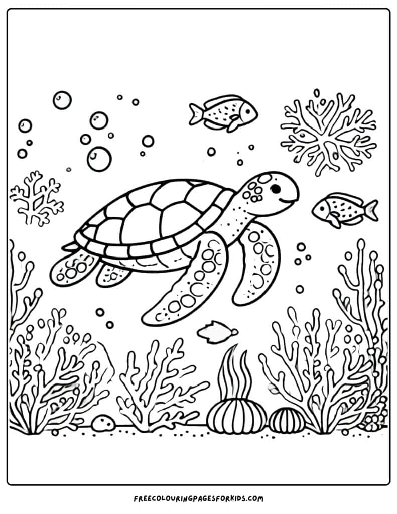 18 Turtle Coloring Pages Coloring For Kids