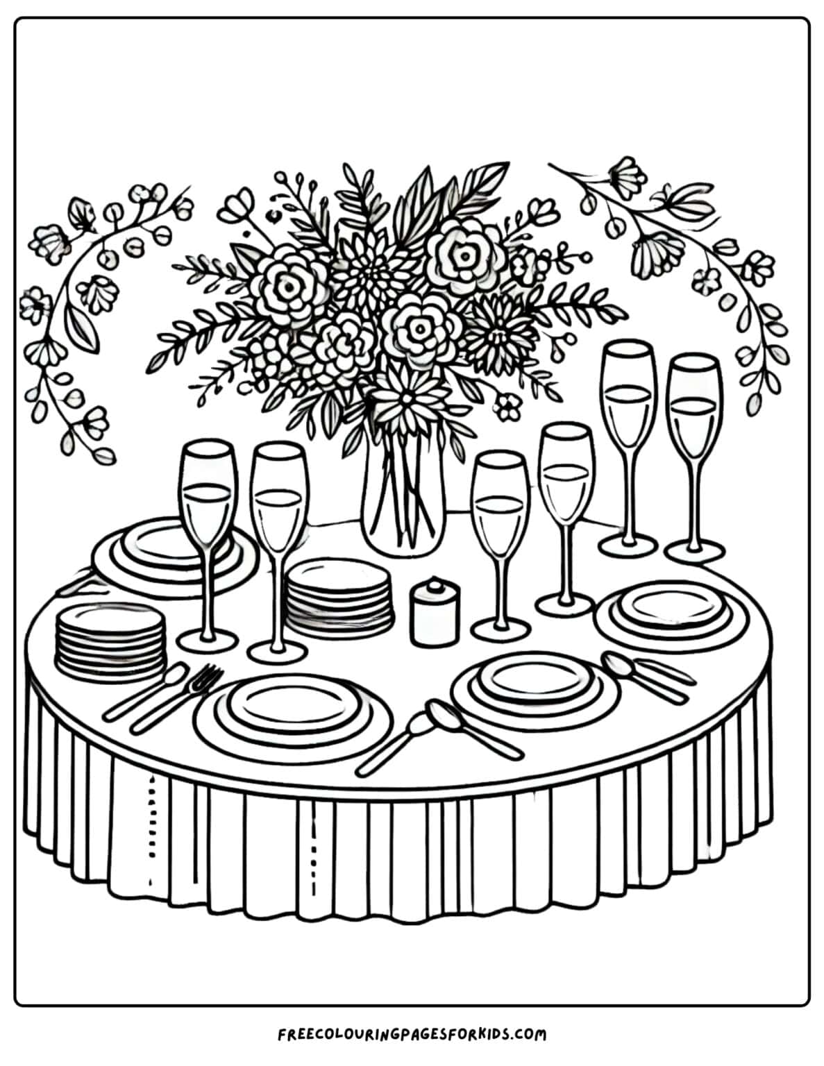 15 Wedding Coloring Pages - Coloring For Kids