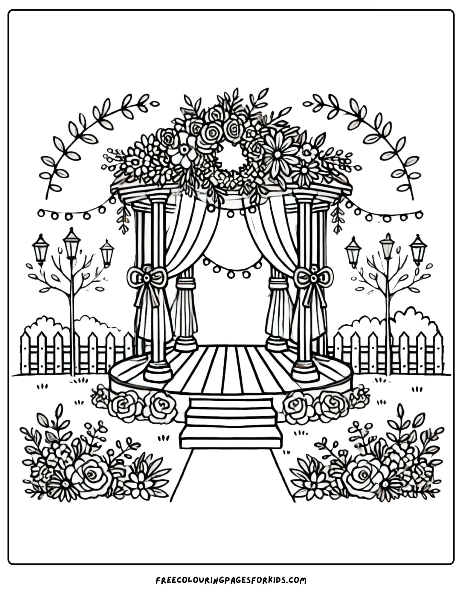 wedding venue coloring page