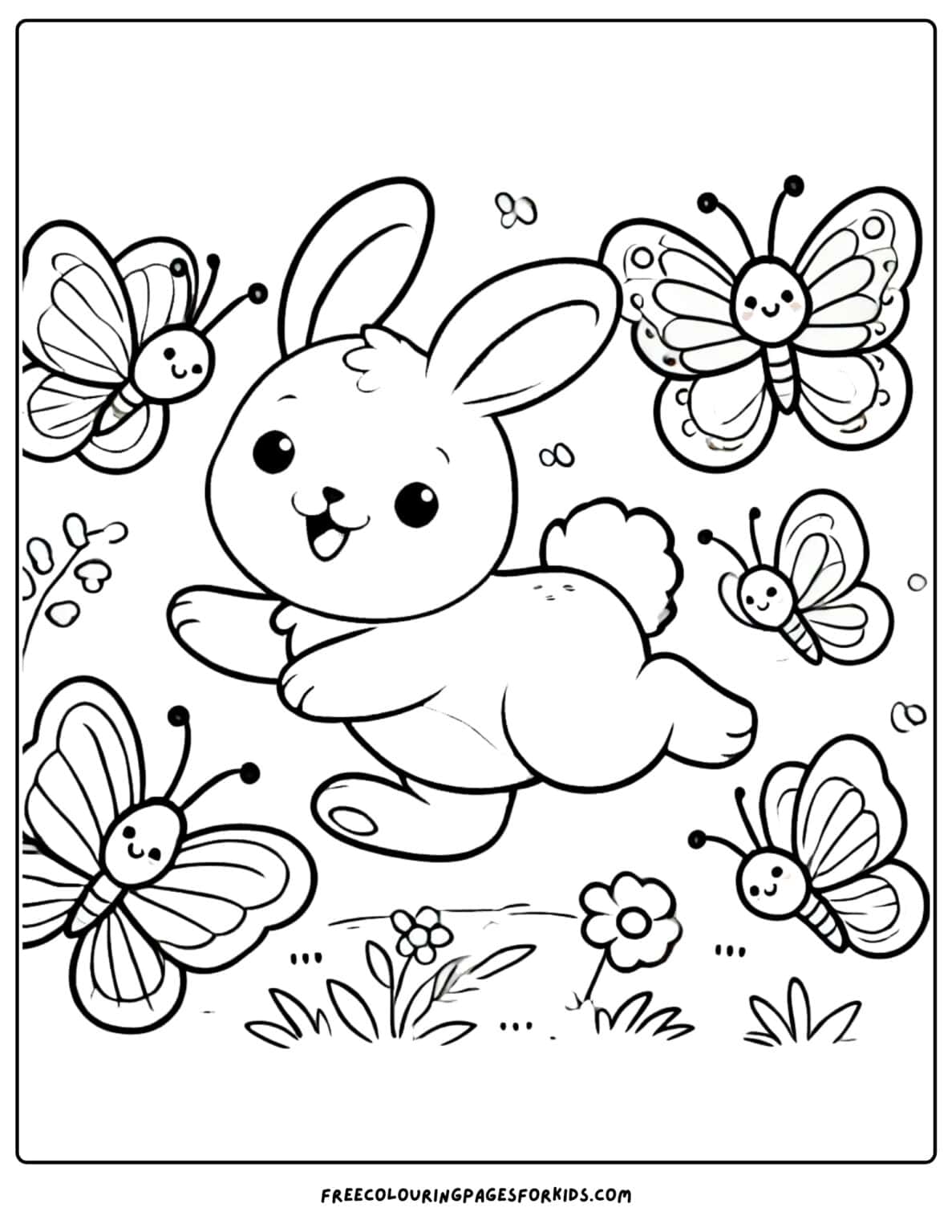17 Bunny Coloring Pages