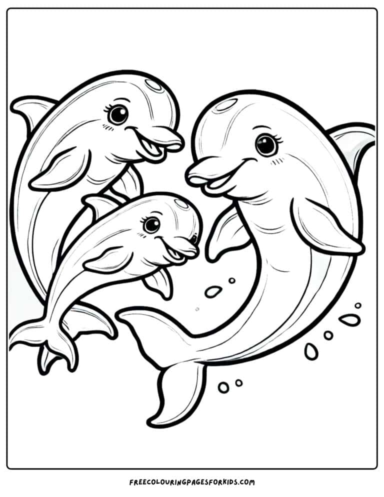18 Dolphin Coloring Pages - Coloring Pages For Kids