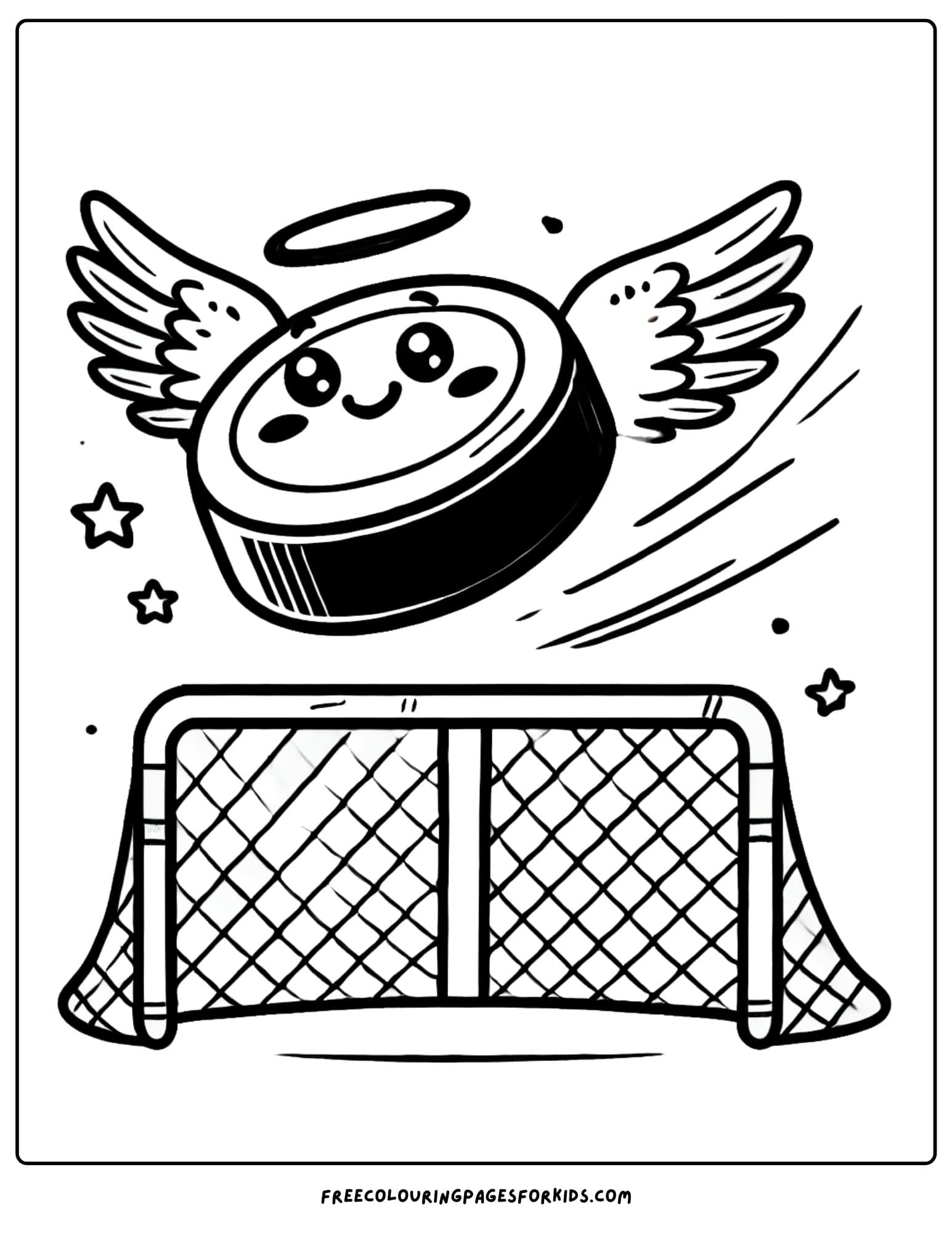 ice hockey flying puck page