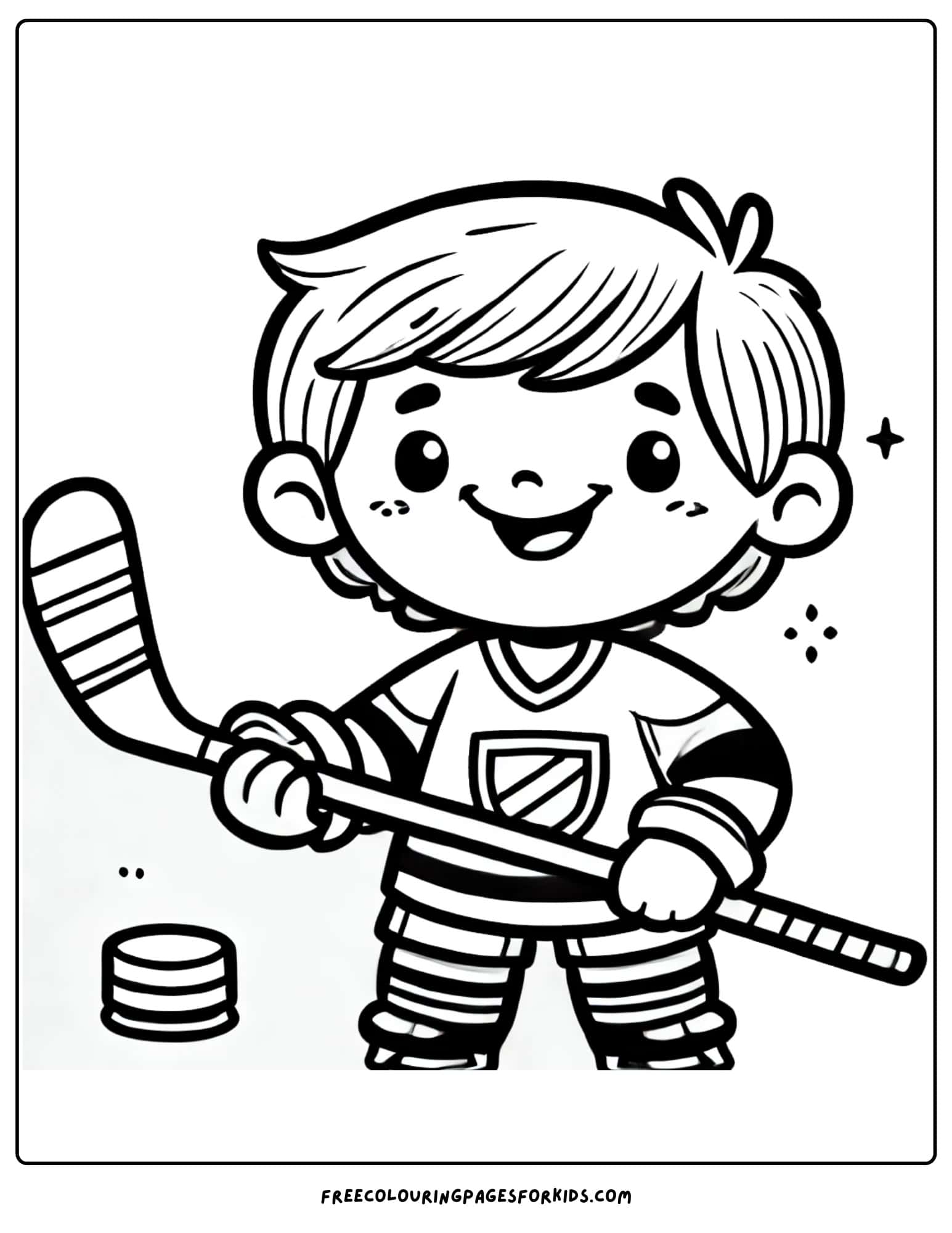 ice hockey kid in jersey page