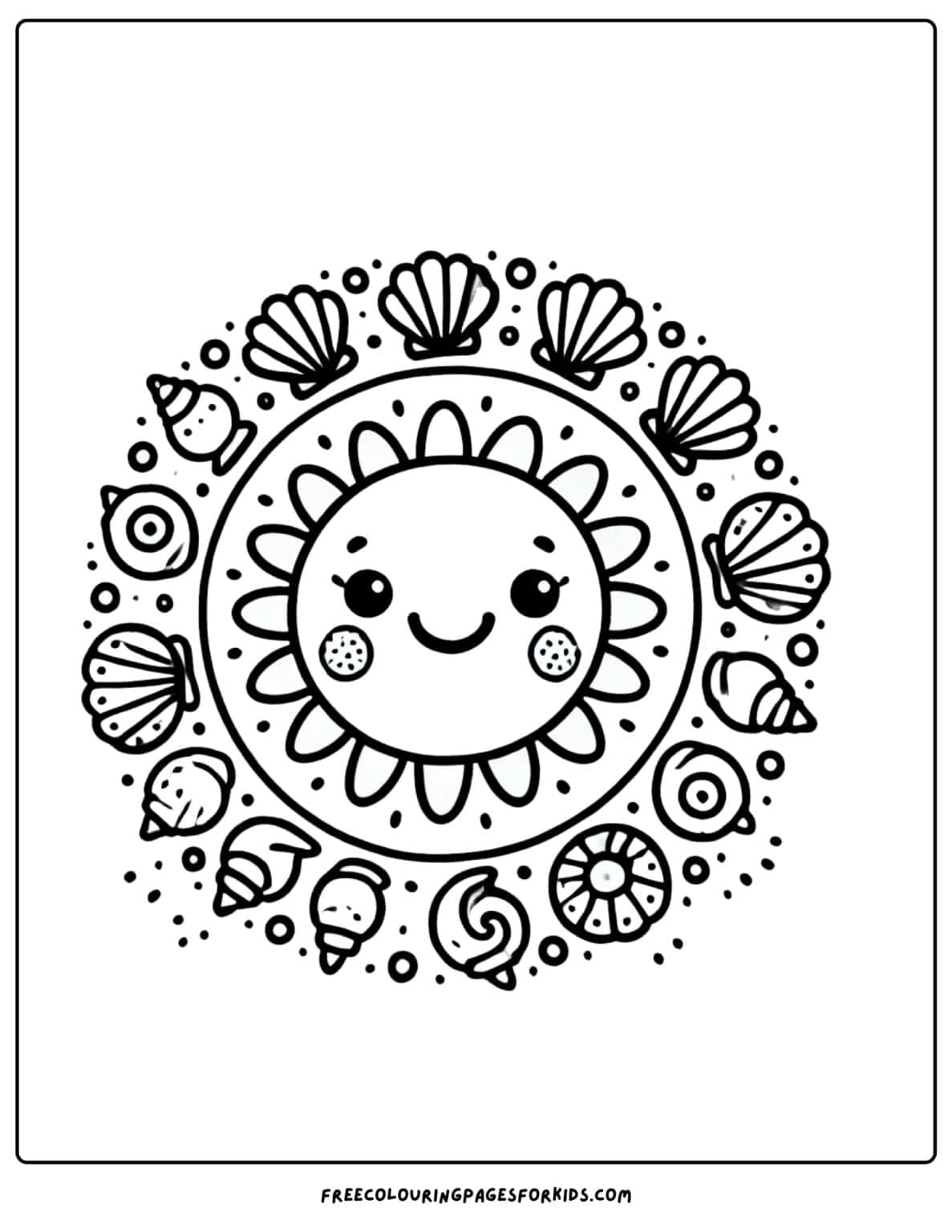 31 Shell Coloring Pages
