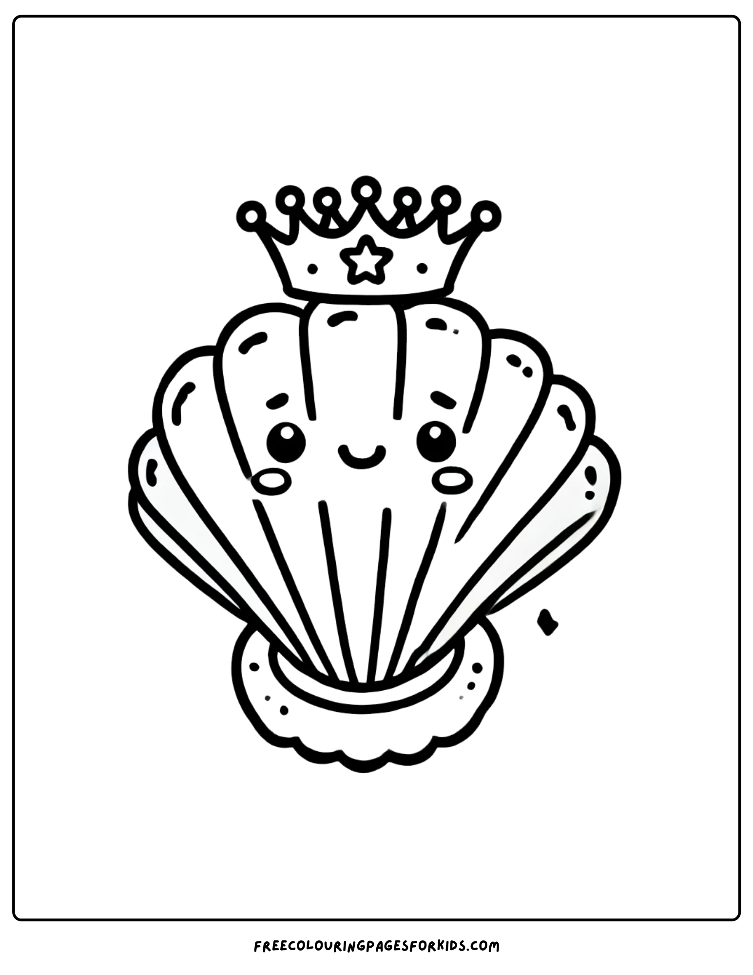 shell king coloring page