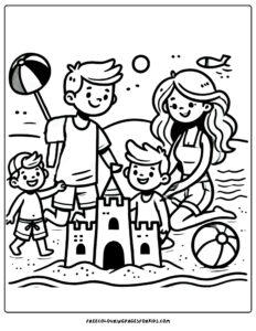 25 Family Coloring Pages