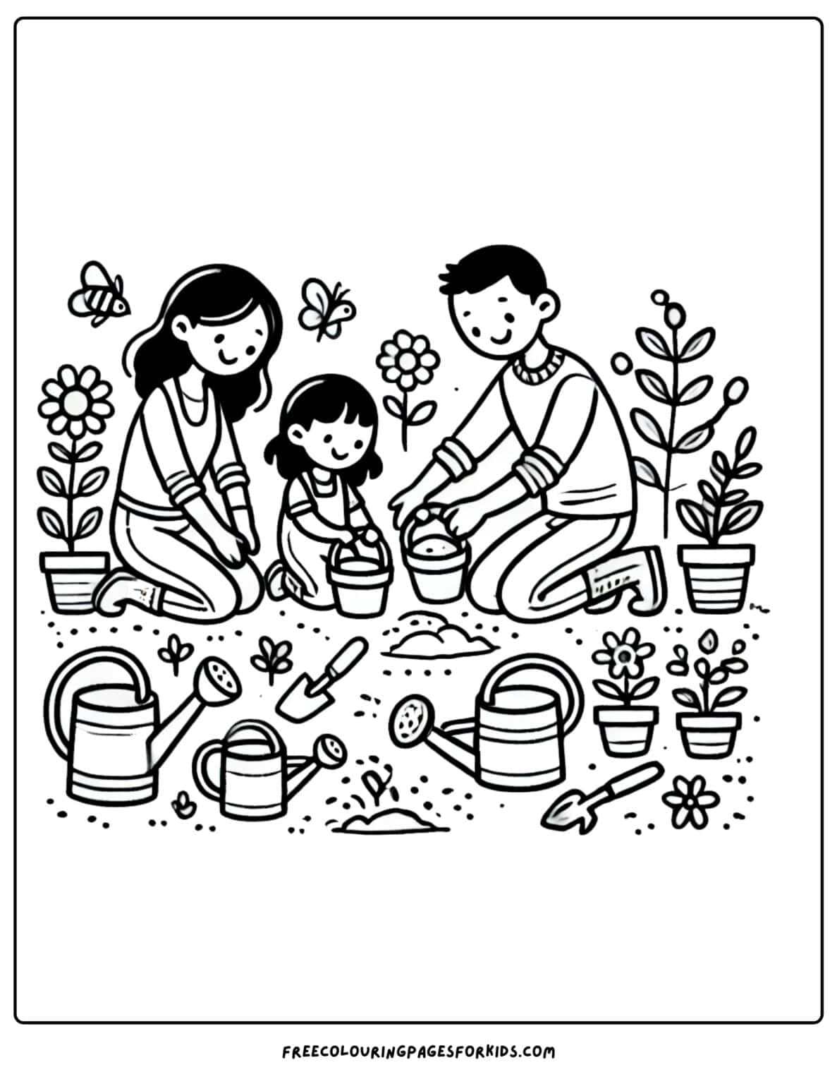 25 Family Coloring Pages