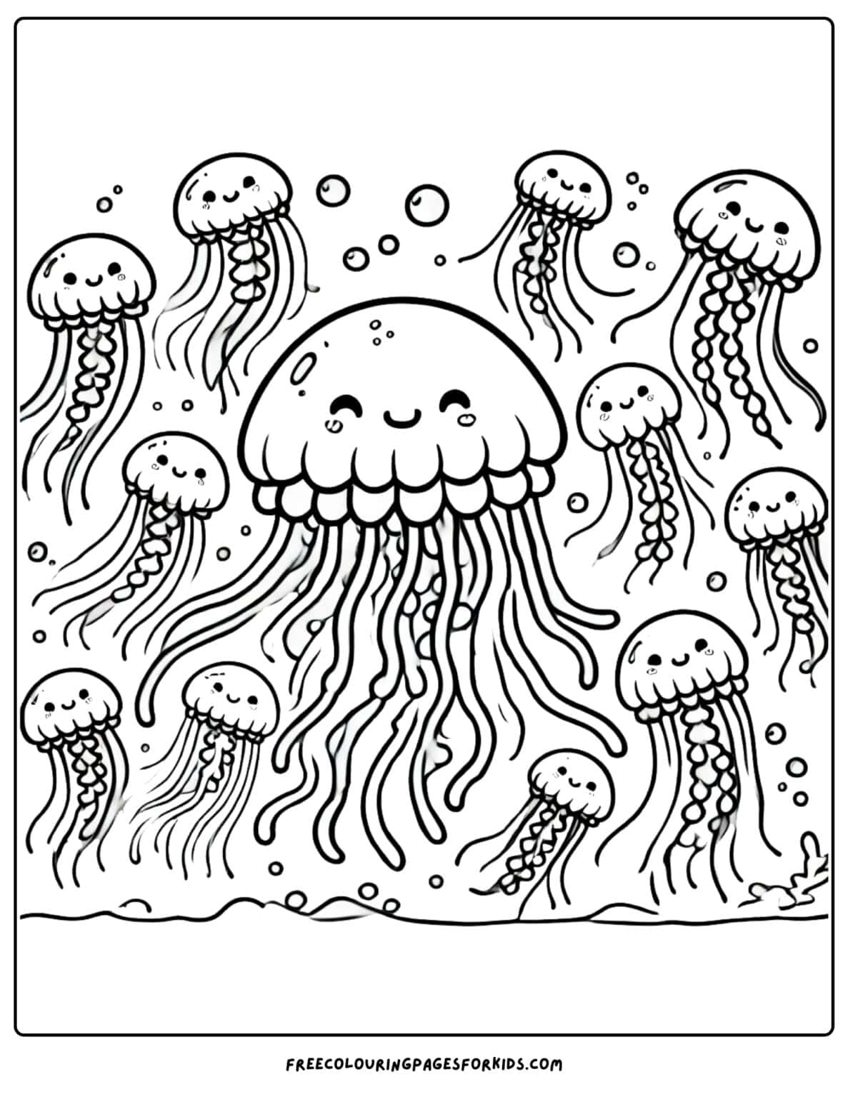 26 Jellyfish Coloring Pages