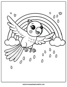 30 Parrot Coloring Pages