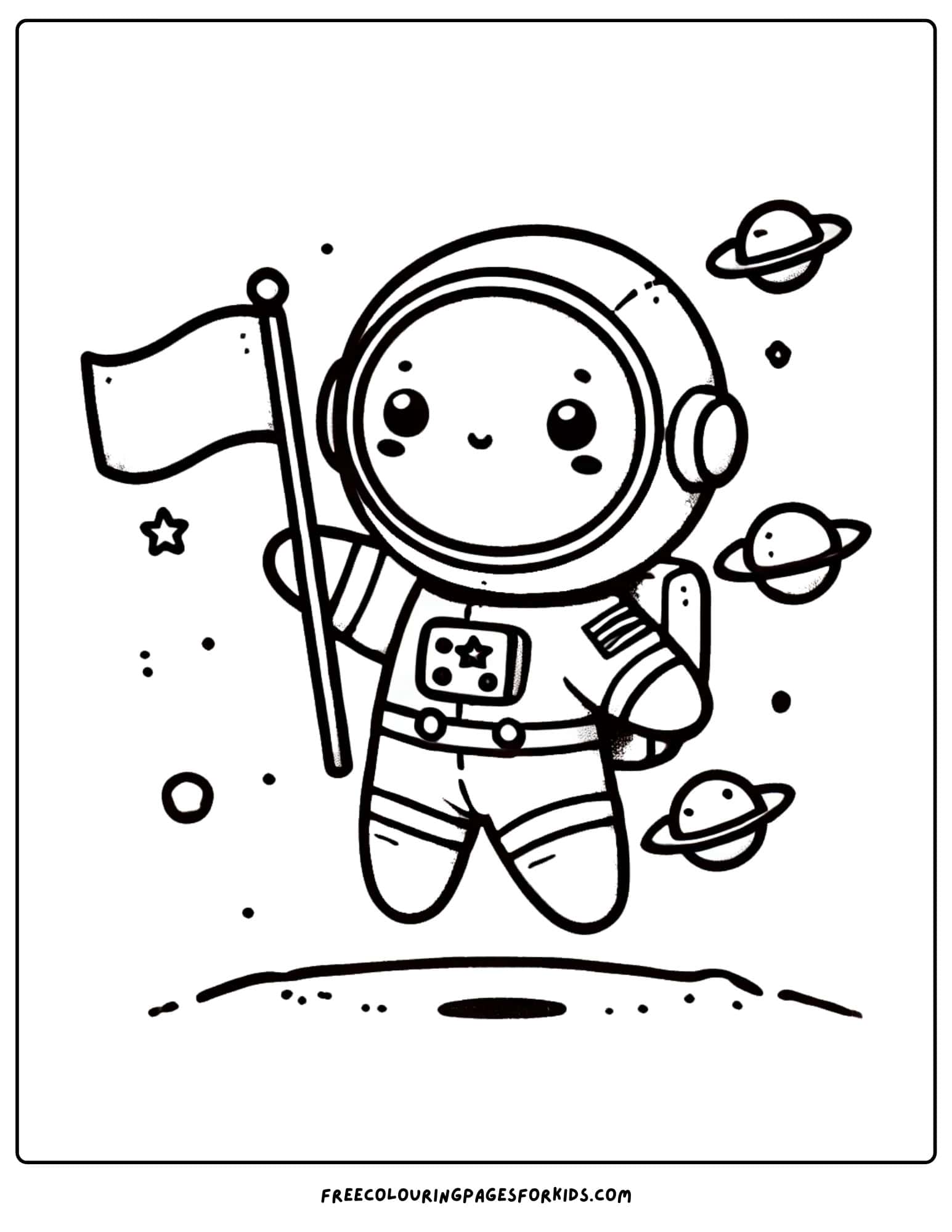 doll astronaut coloring page